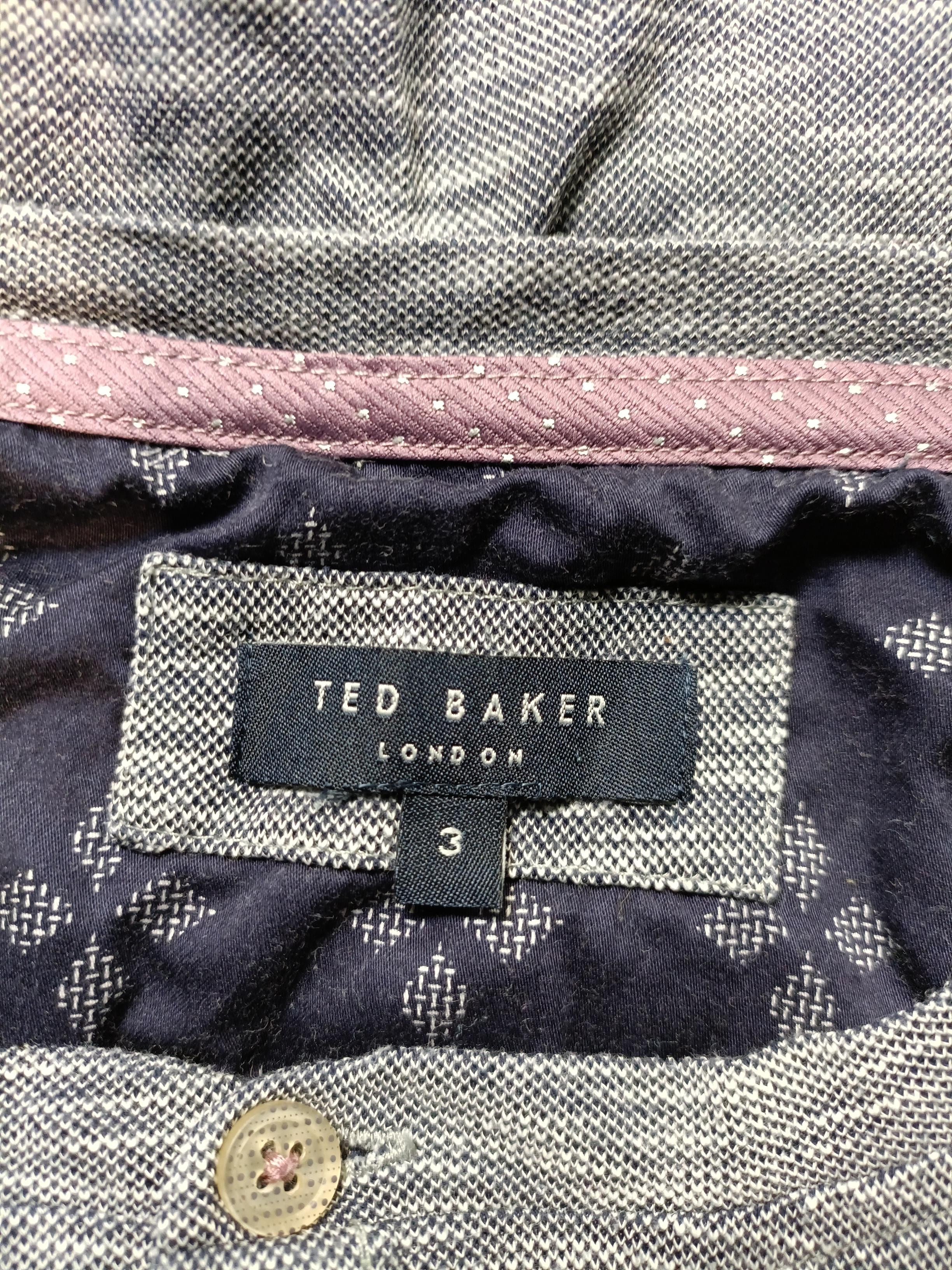 Ted Baker Men's T-Shirt M Grey 100% Cotton Basic - Image 5
