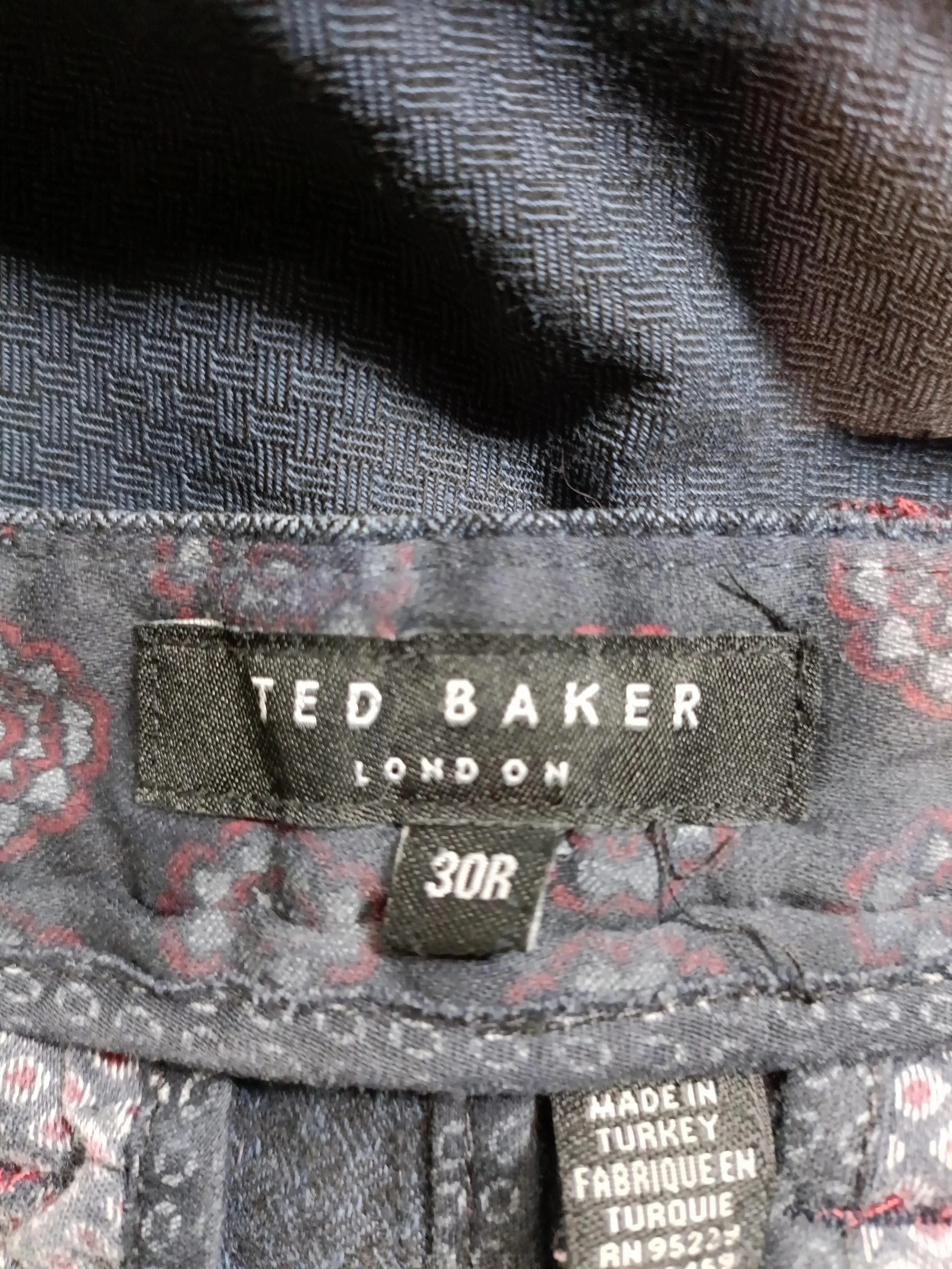 Ted Baker Men's Trousers W 30 in Blue Cotton with Viscose, Elastane Chino - Image 5