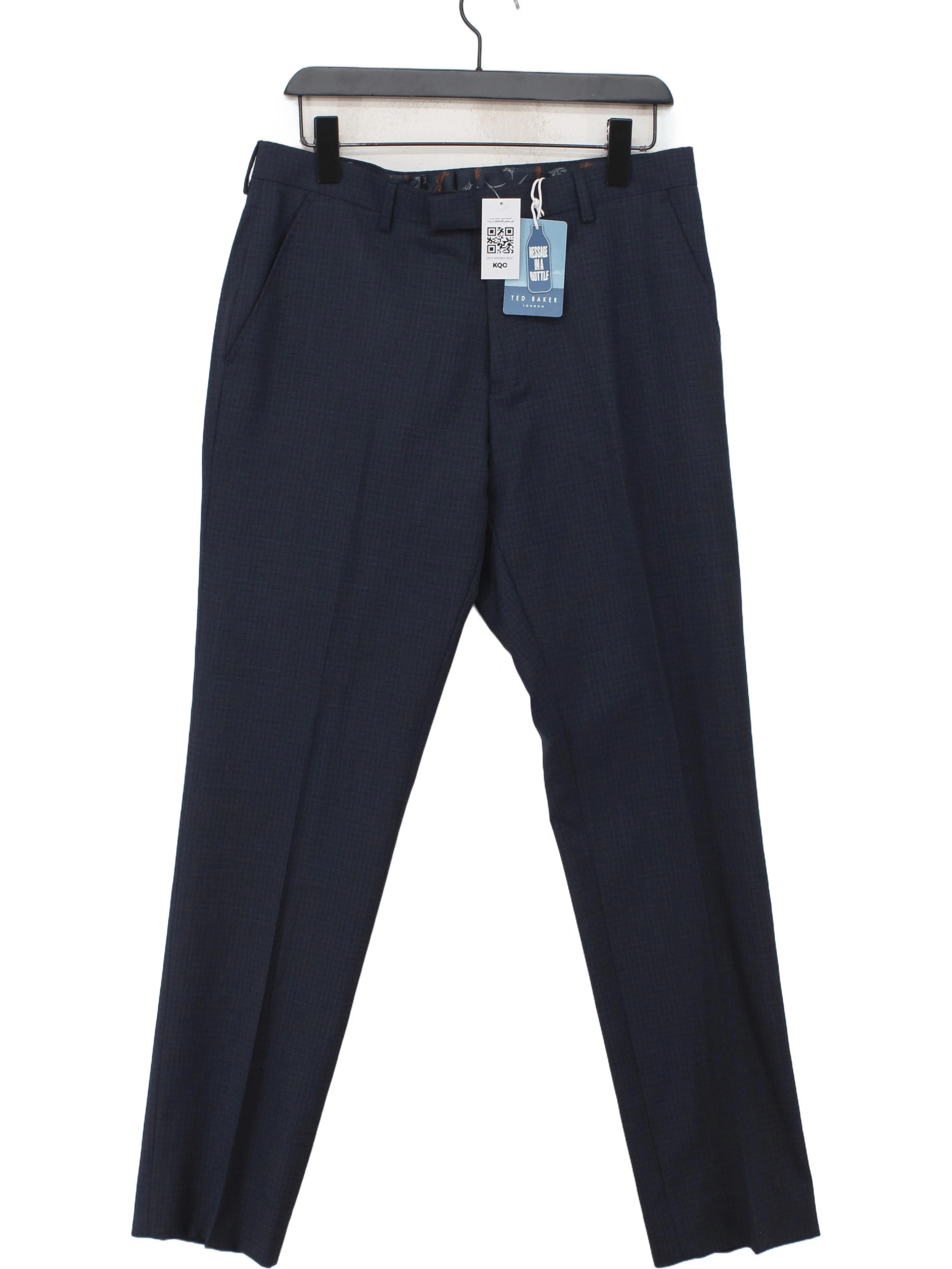 Ted Baker Men's Trousers W 32 in Blue 100% Polyester Chino New with tags