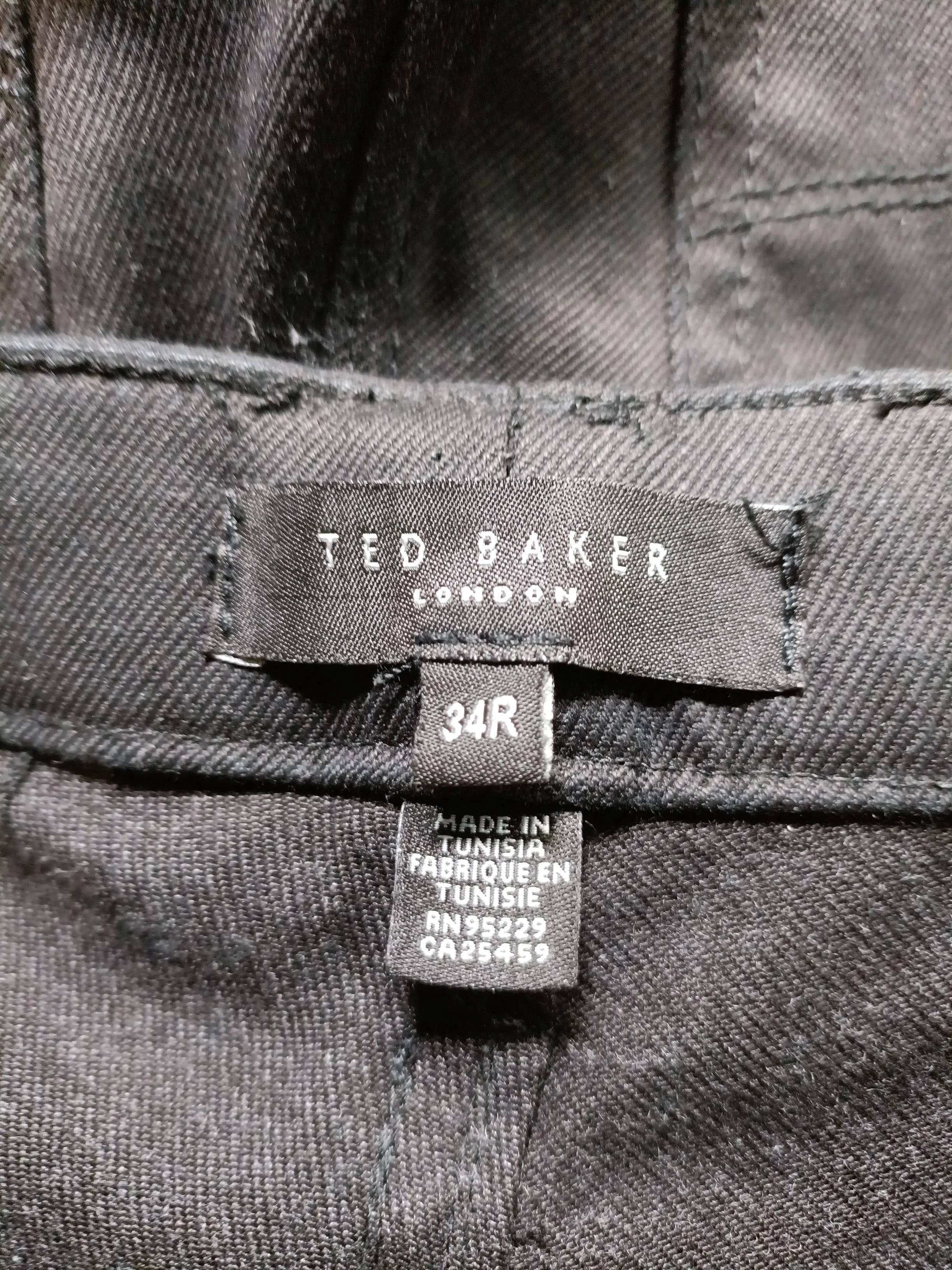 Ted Baker Men's Trousers W 34 in Black Cotton with Polyester, Elastane Chino - Image 5