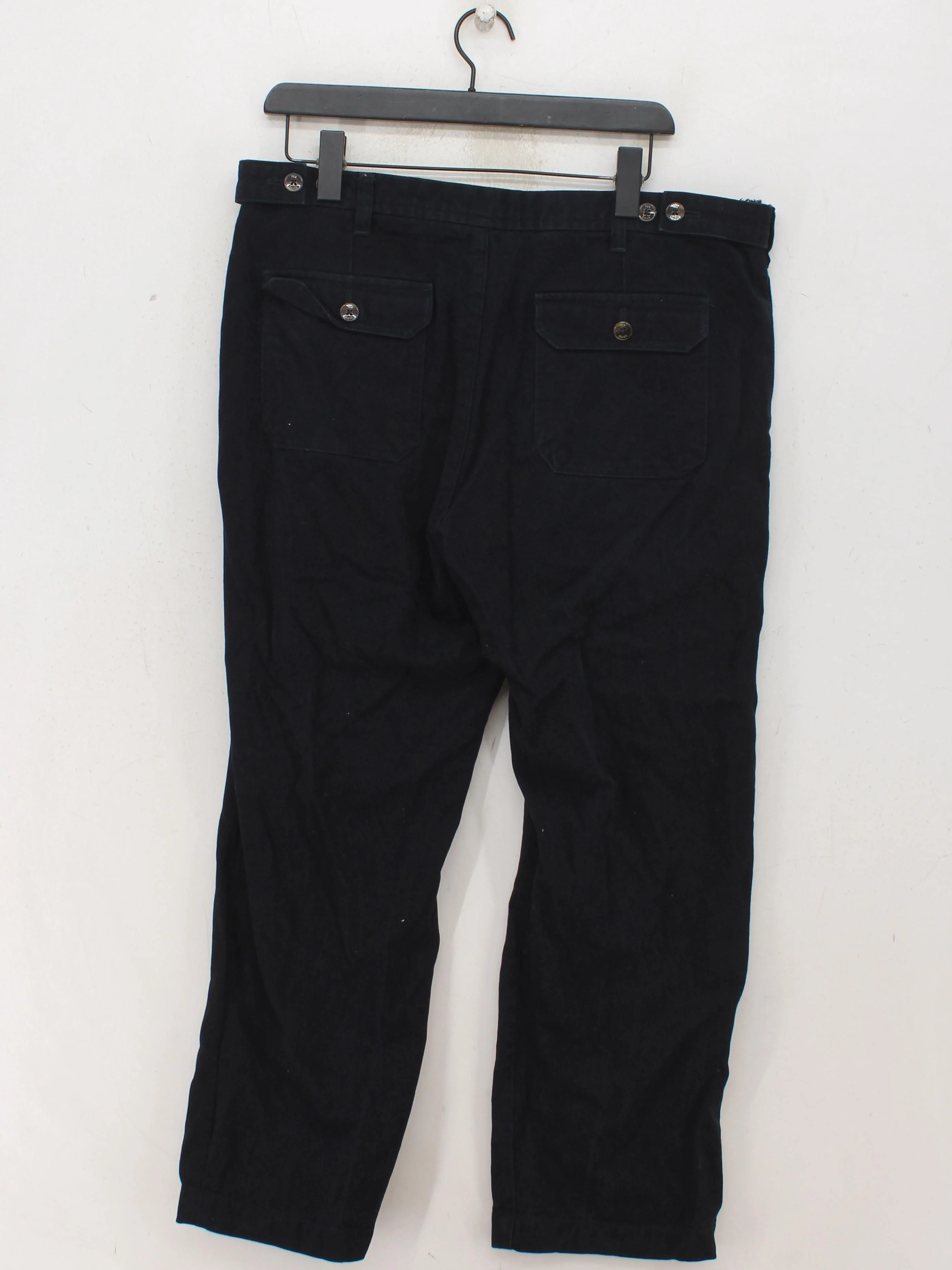 Ted Baker Men's Trousers W 36 in Black Lyocell Modal with Cotton Straight Chino - Image 2