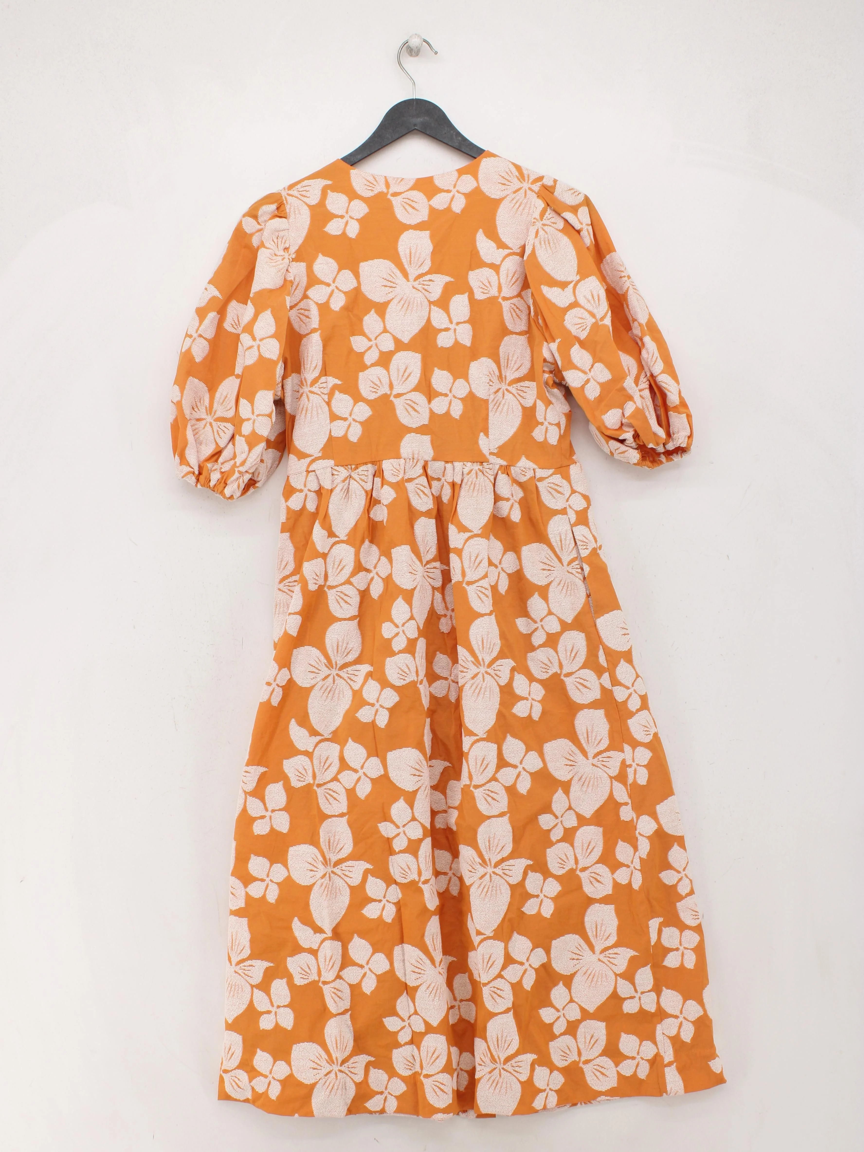 Ted Baker Shirt Midi Dress UK12 in Orange - Image 2