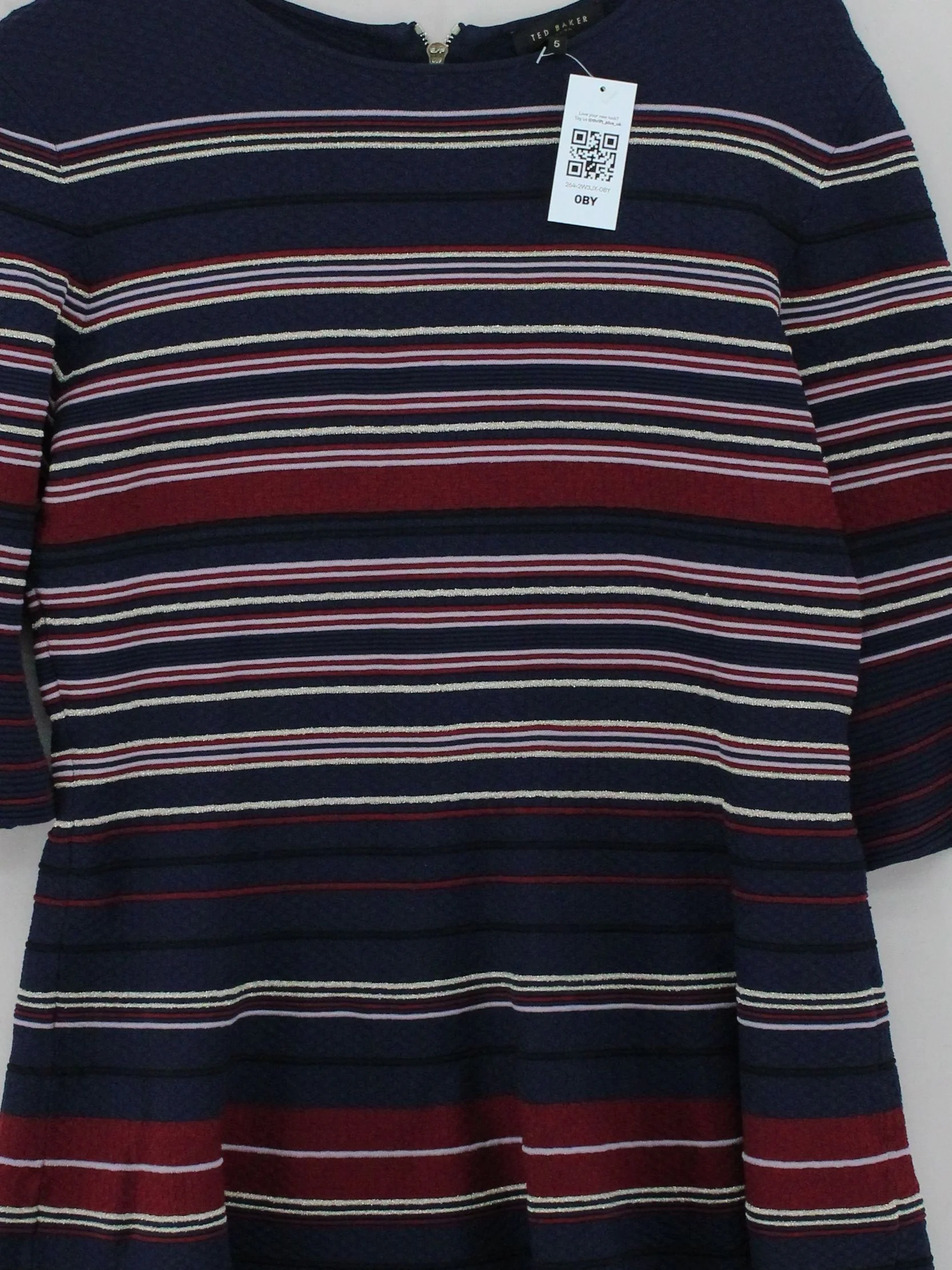 Ted Baker Skater Mini Dress XXL in Blue - Image 3