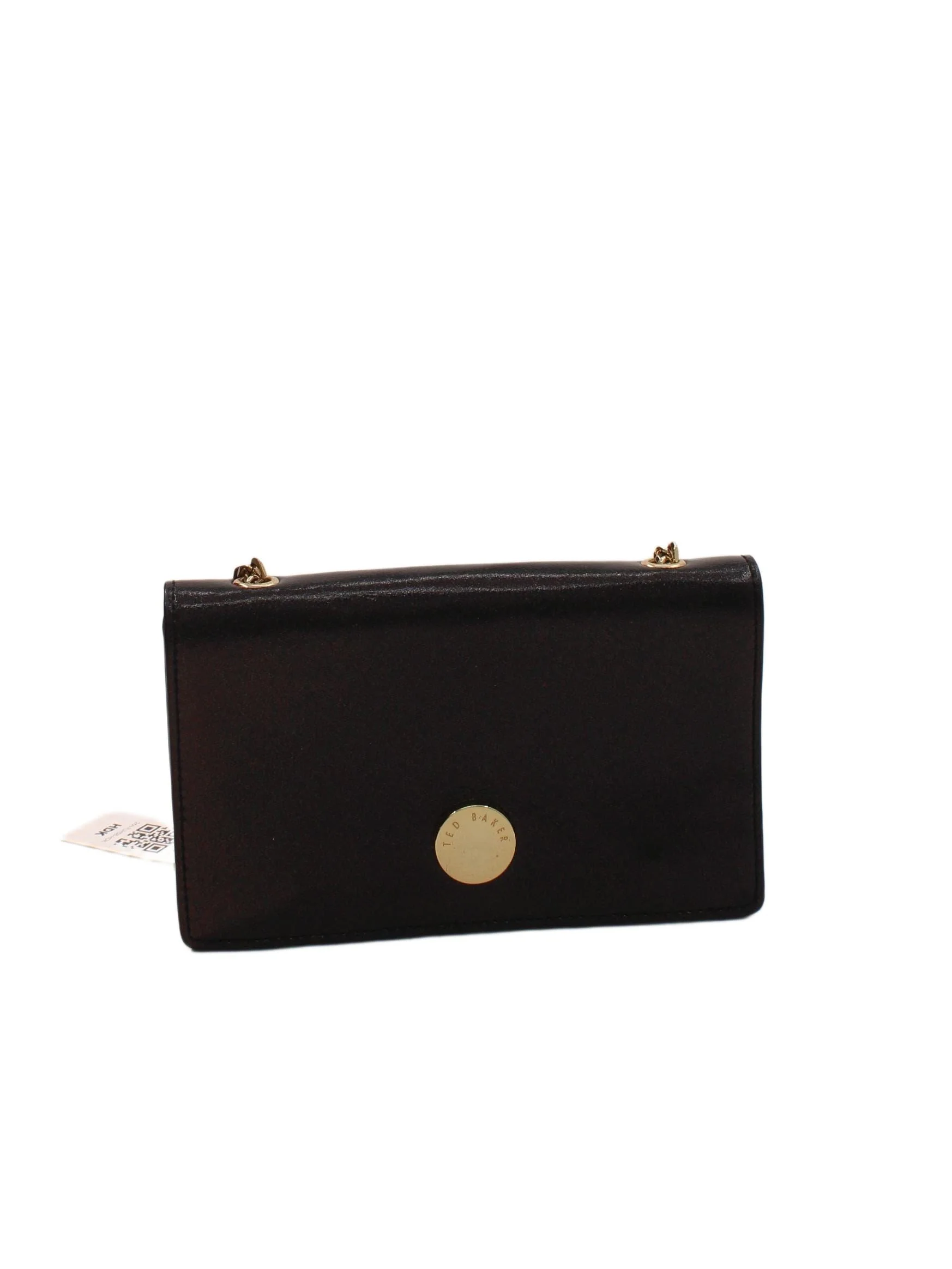 Ted Baker Women's Bag Black Geometric Leather with Polyester Crossbody