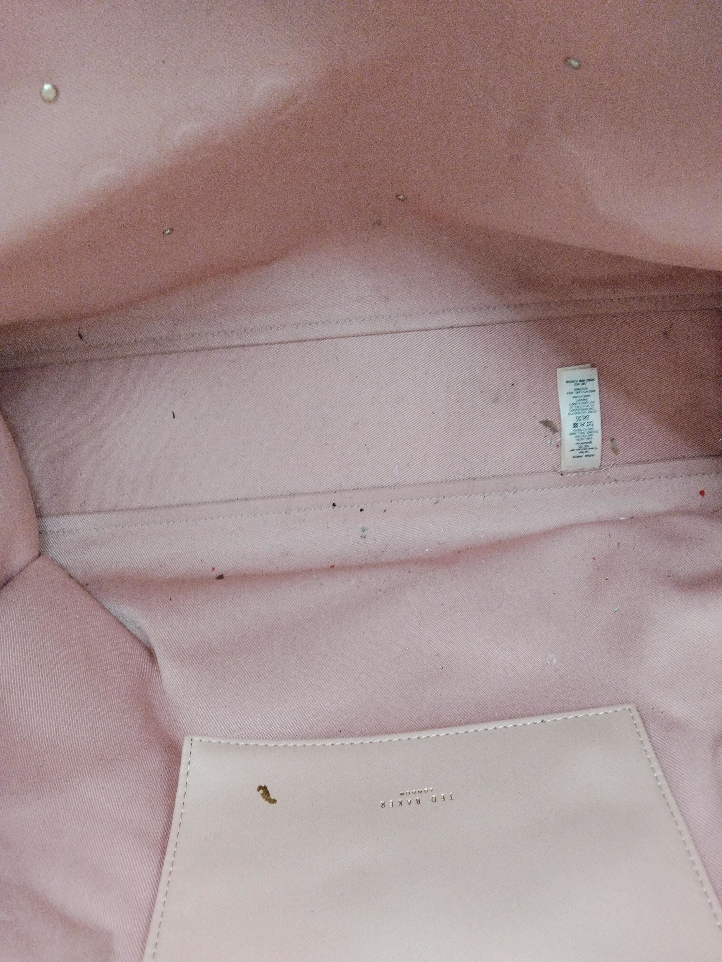 Ted Baker Women's Bag Pink Floral 100% Faux Leather Tote - Image 4