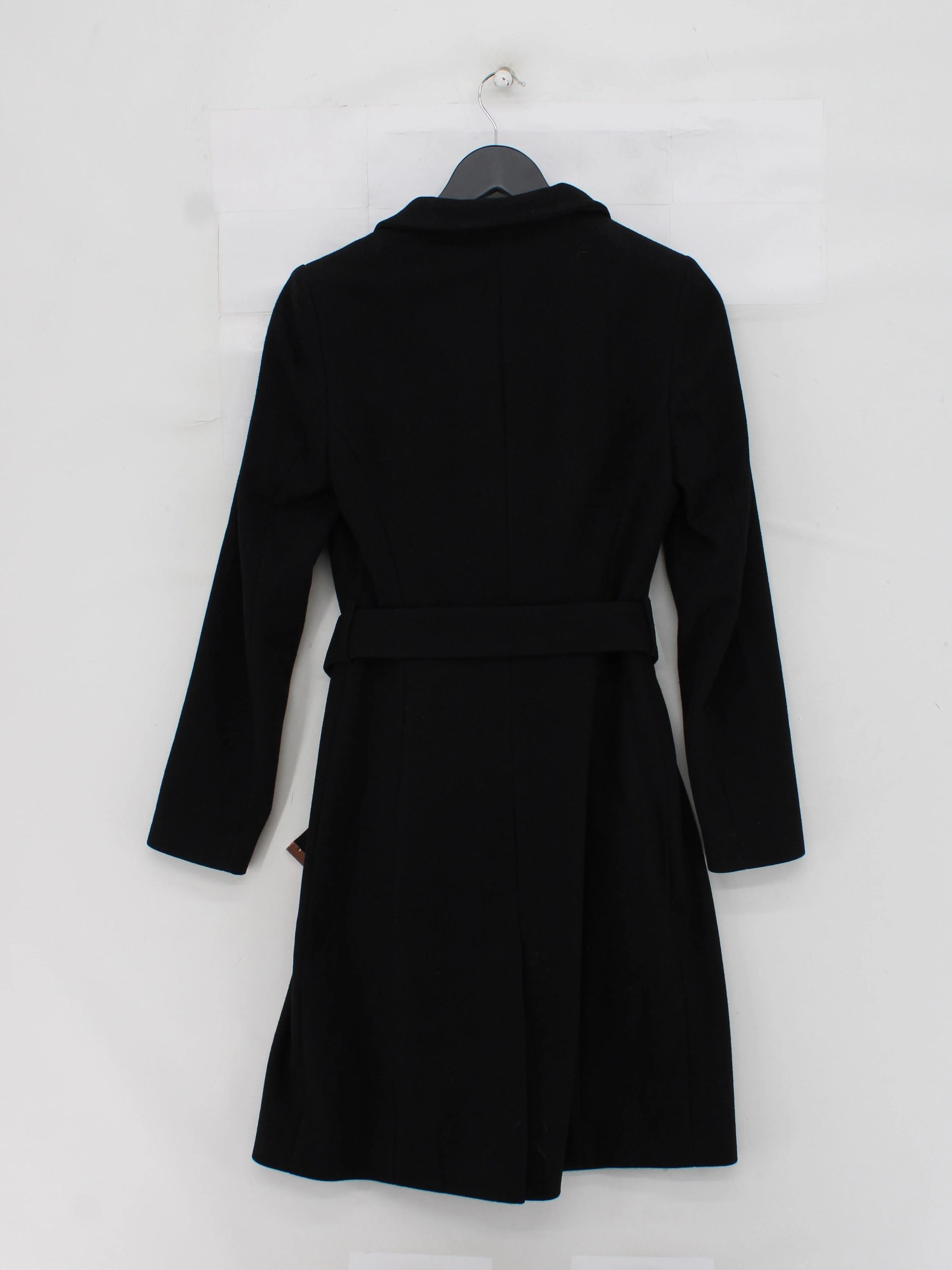 Ted Baker Women's Coat S Black Wool with Polyamide, Cashmere Overcoat - Image 2