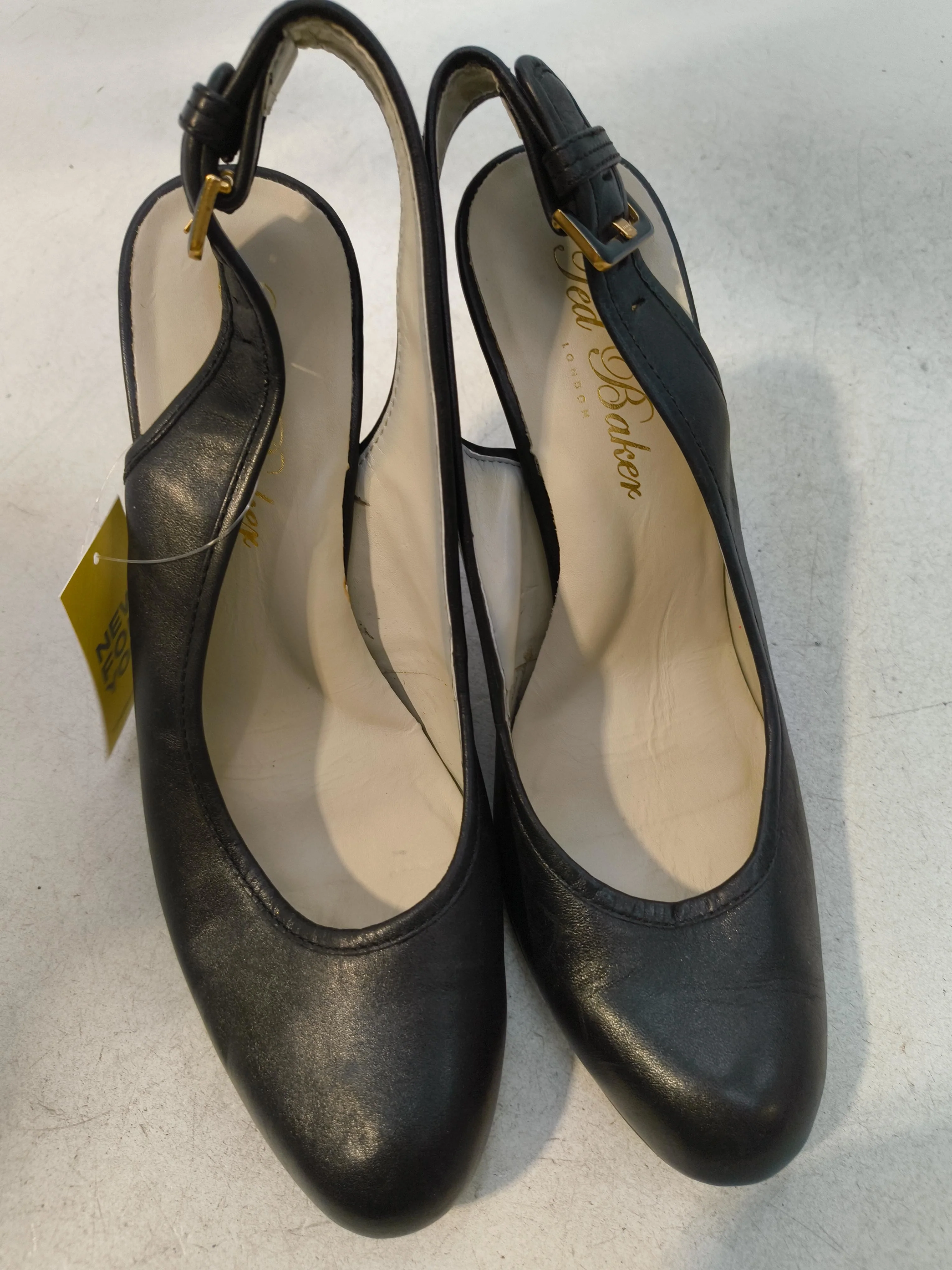 Ted Baker Women's Heels UK 7 Black 100% Leather Court - Image 6