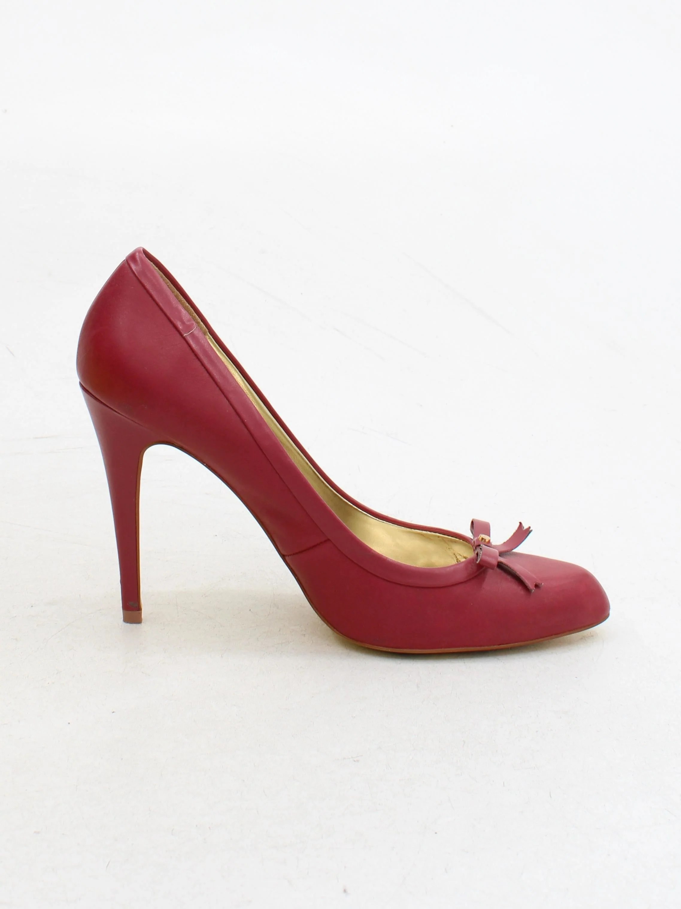 Ted Baker Women's Heels UK 8 Red Leather with Other Court - Image 5