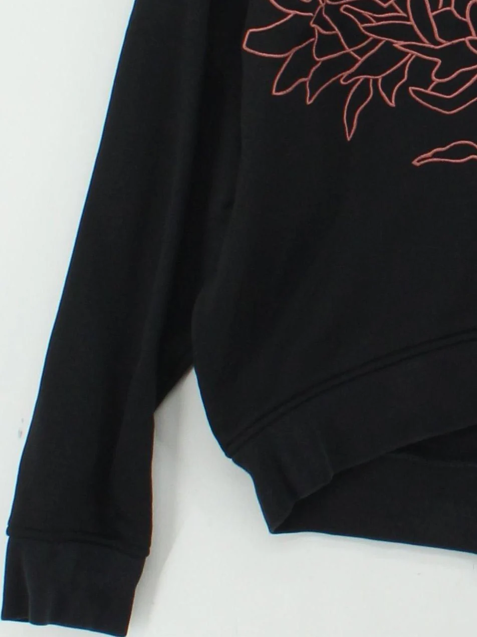 Ted Baker Women's Hoodie UK 16 Black Graphic Polyamide with Cotton Pullover - Image 4