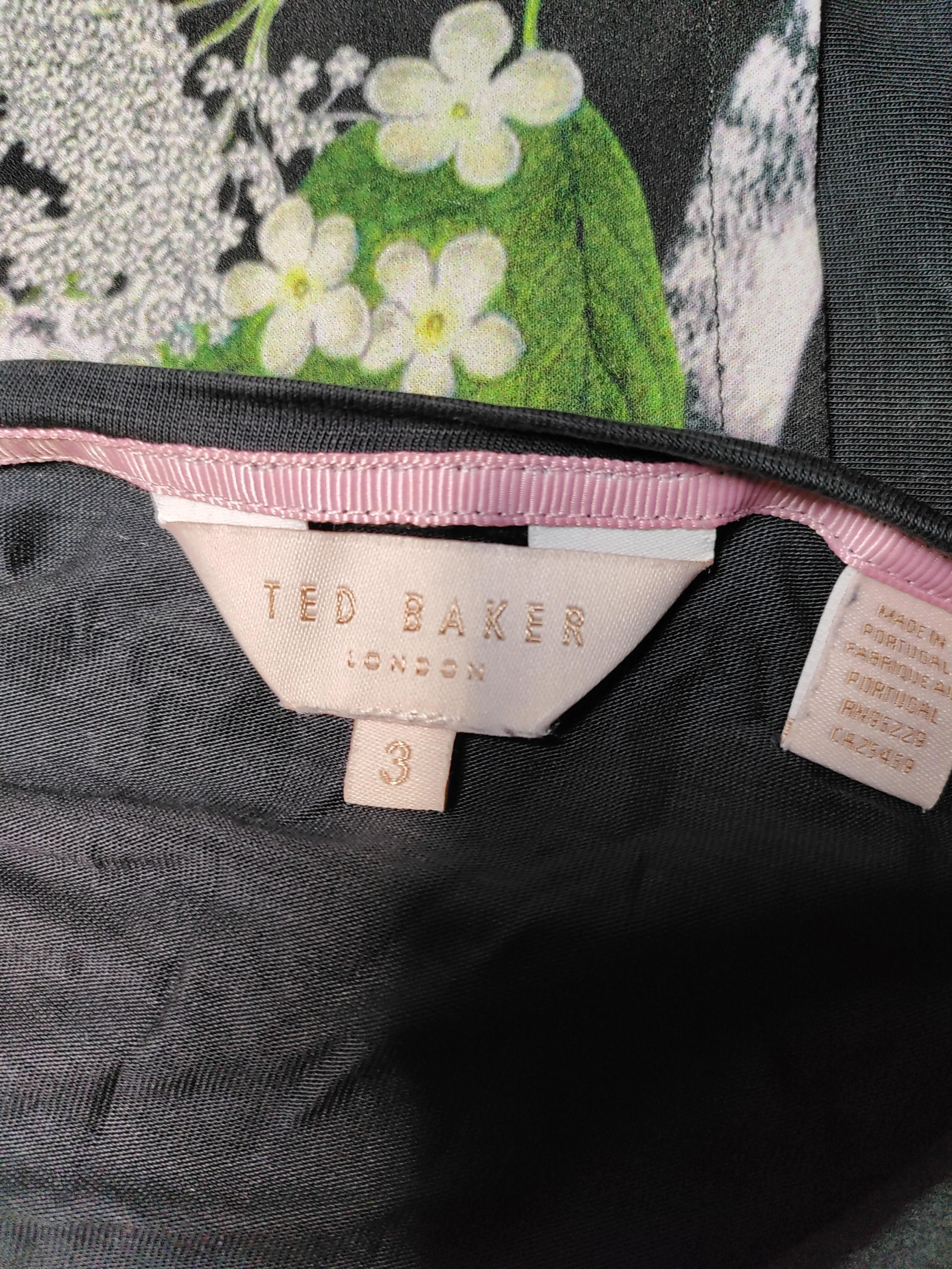 Ted Baker Women's T-Shirt M Black 100% Lyocell Modal Basic - Image 7