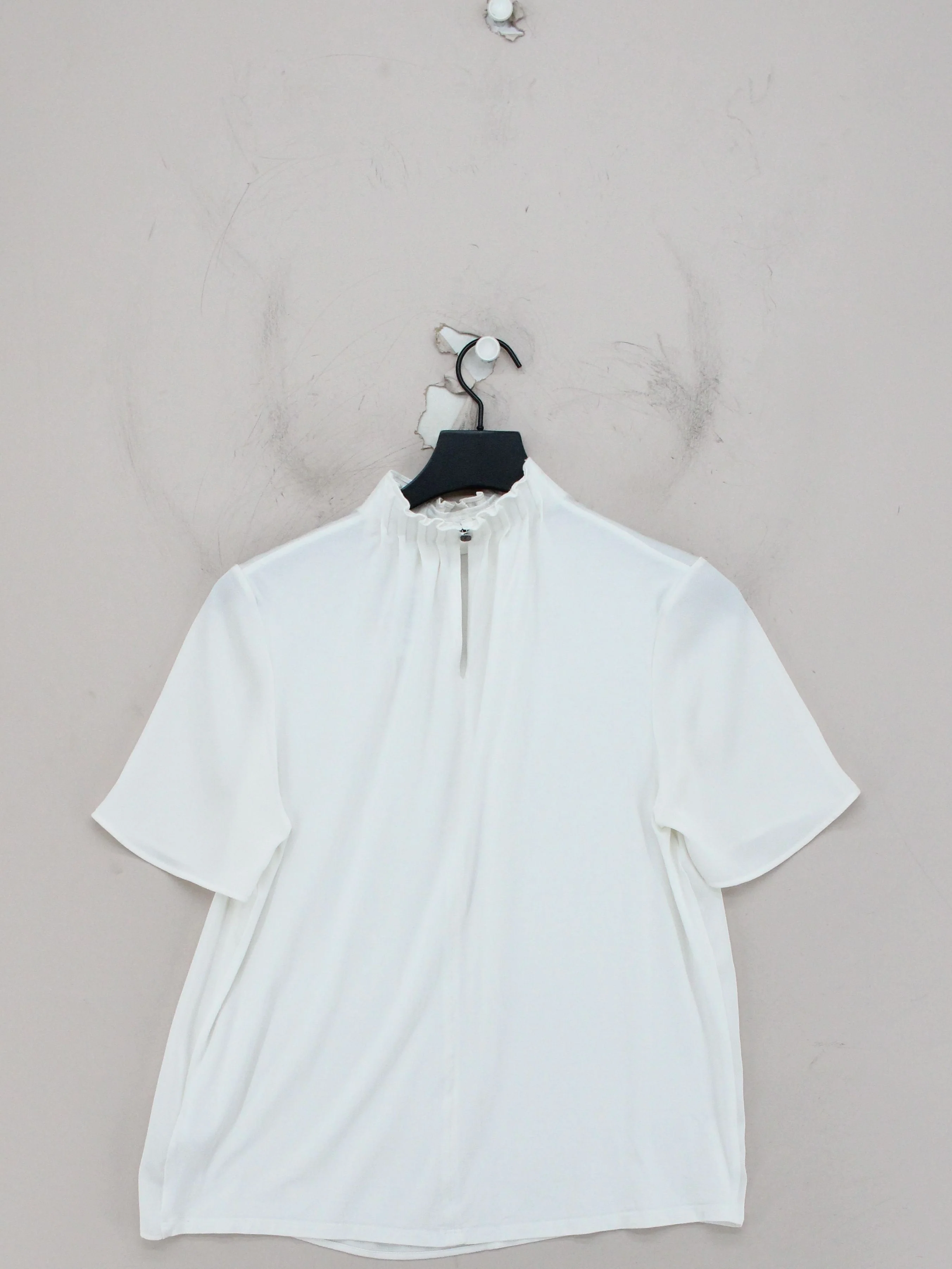 Ted Baker Women's Top UK 8 White Polyester with Viscose, Elastane Basic - Image 2
