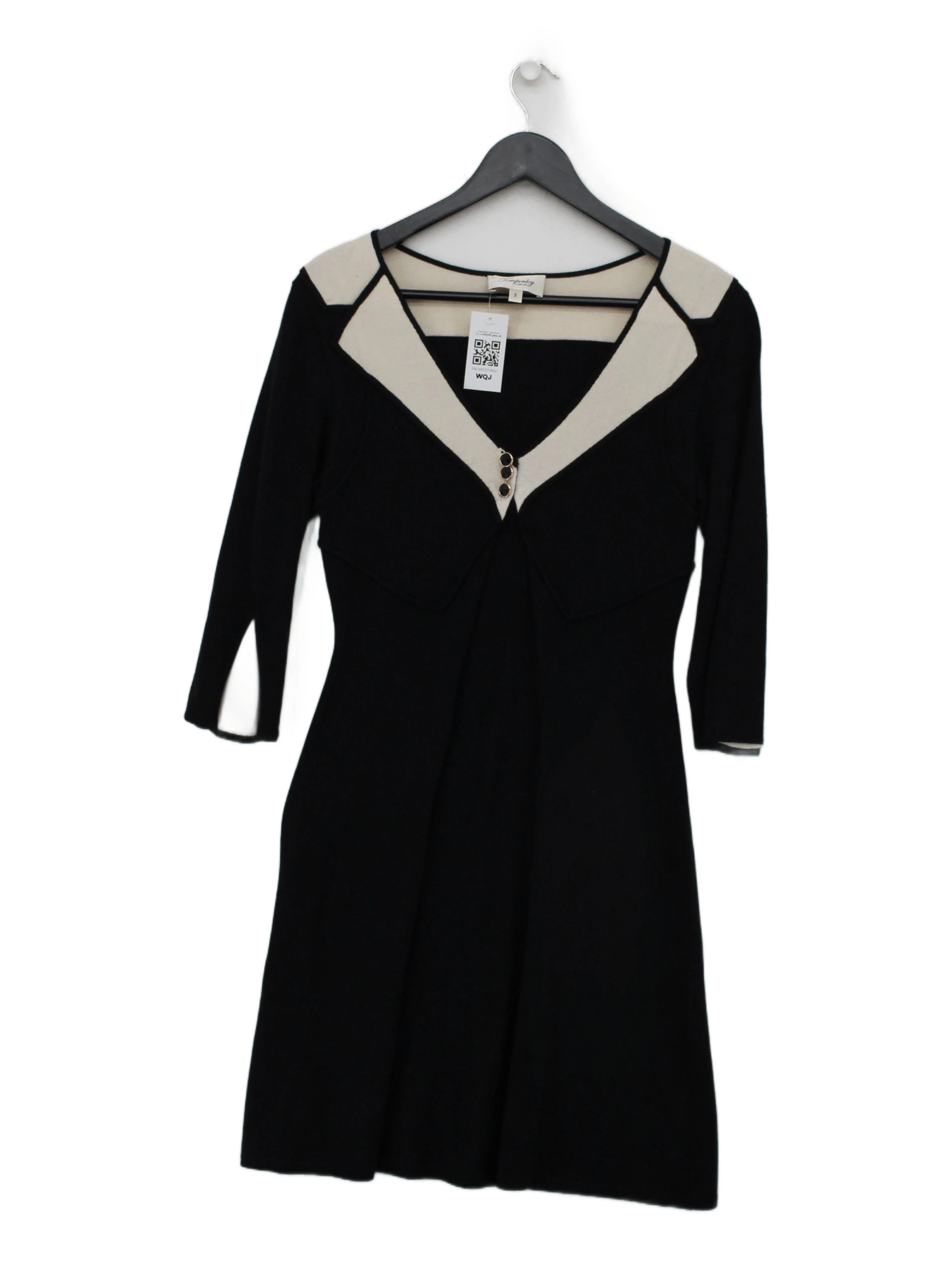 Temperley London A-Line Mini Dress S in Black
