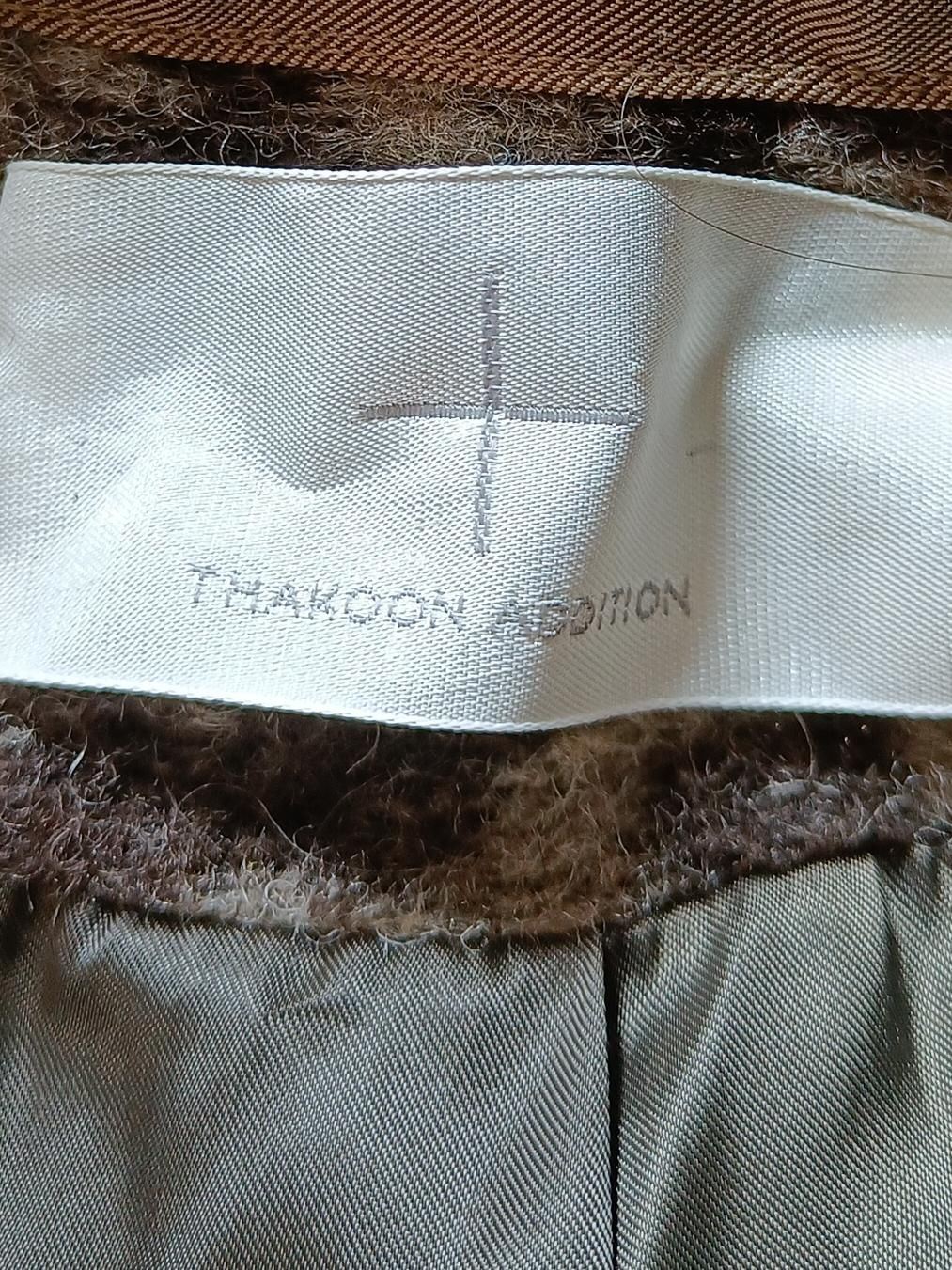 Thakoon Addition Women's Coat UK 6 Brown Wool with Polyester Overcoat - Image 5