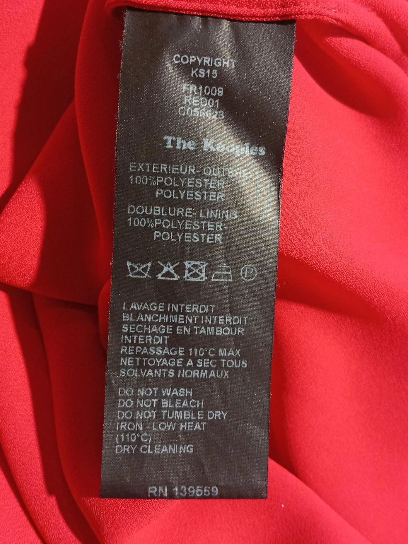 The Kooples A-Line Mini Dress M in Red - Image 6