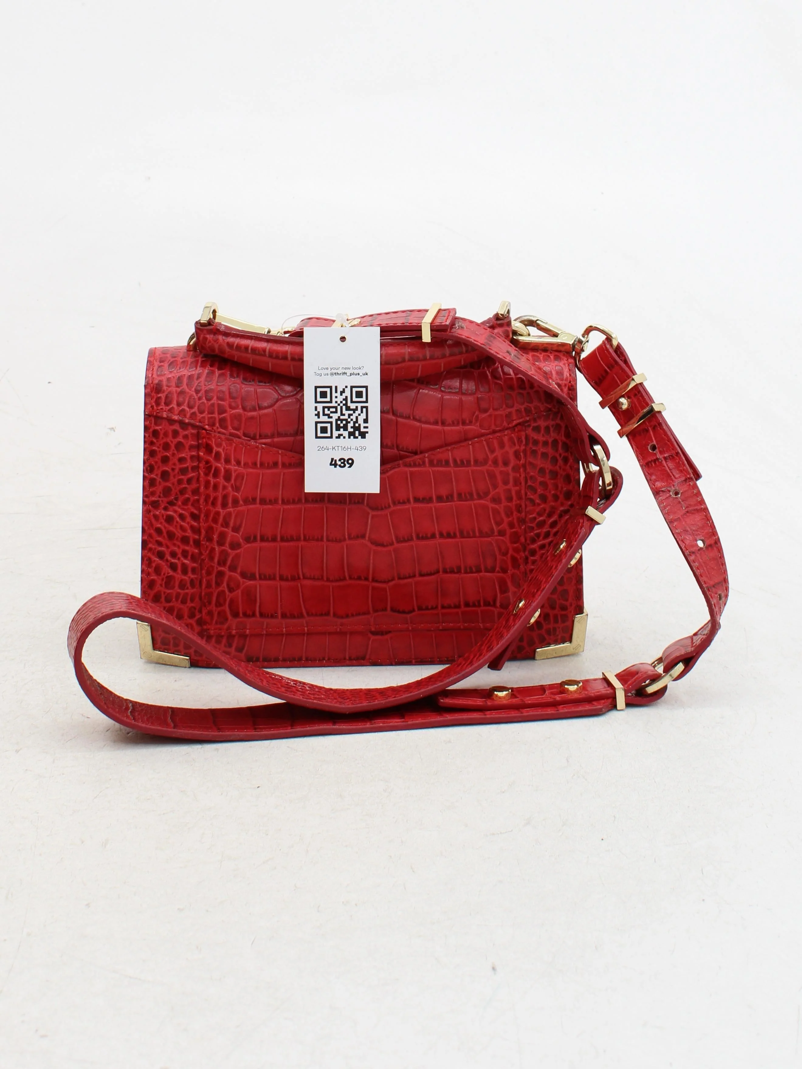 The Kooples Women's Bag Red Animal Print 100% Leather Crossbody - Image 2