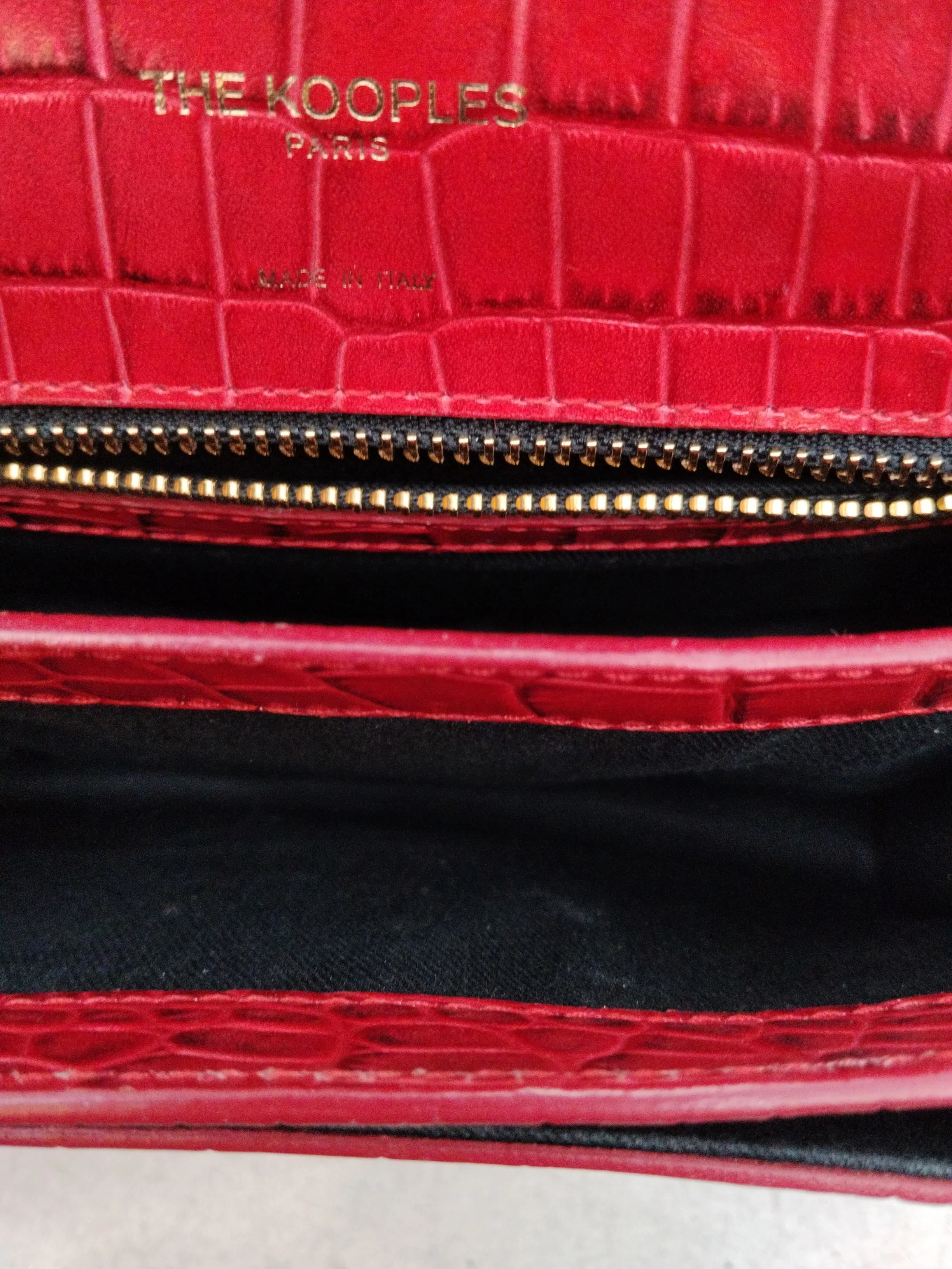 The Kooples Women's Bag Red Animal Print 100% Leather Crossbody - Image 4