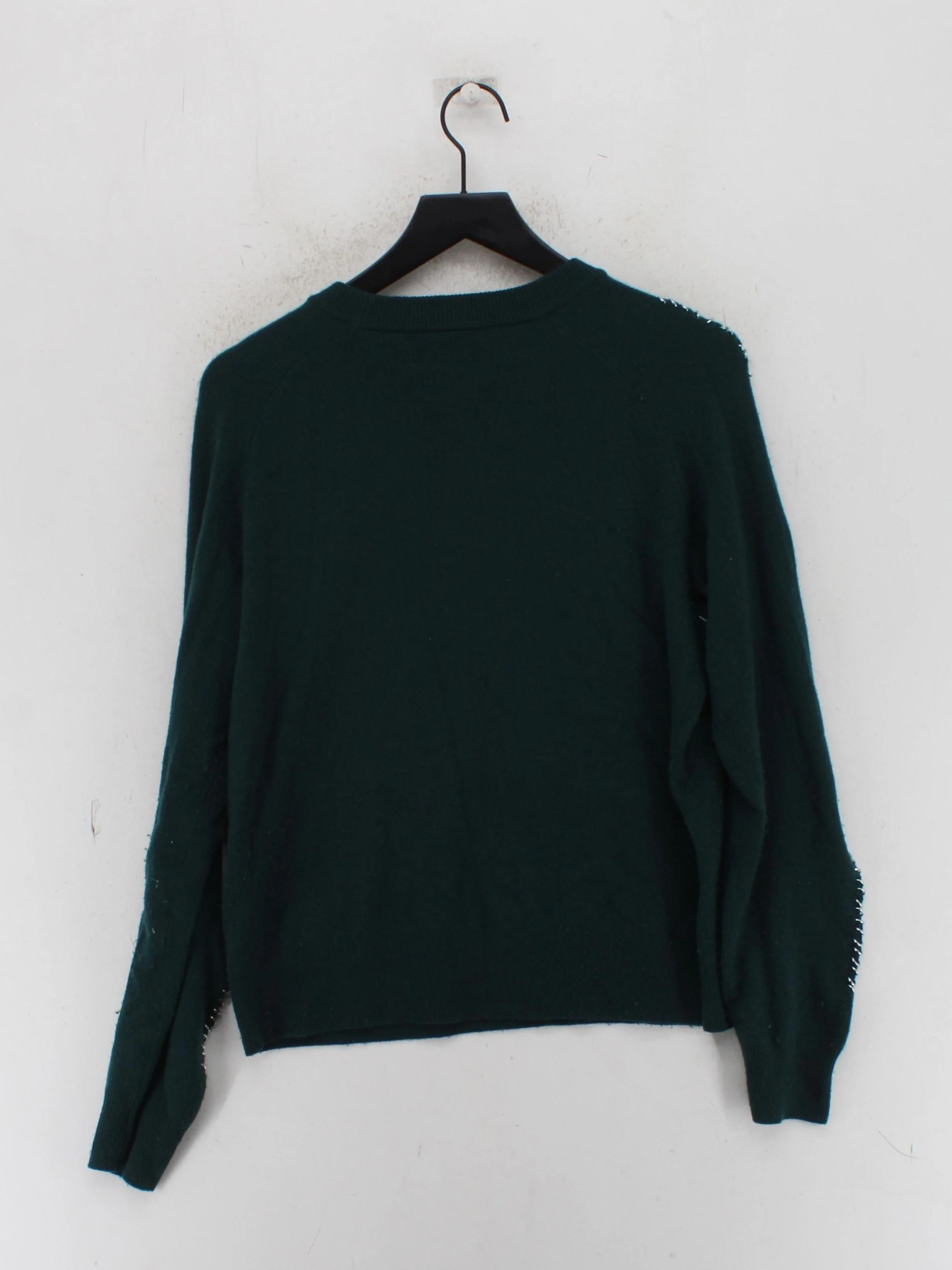 The Kooples Women's Jumper L Green Wool with Cashmere Crew Neck Pullover - Image 2