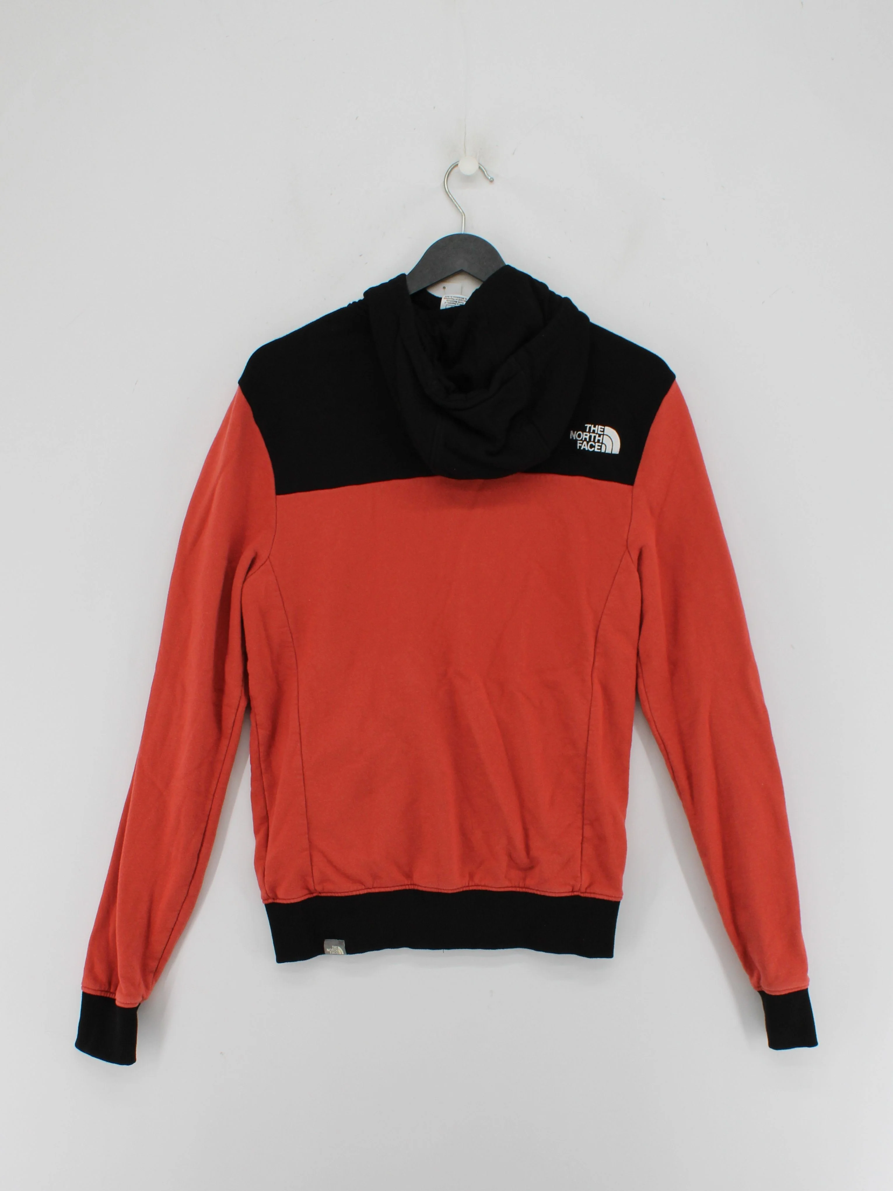 The North Face Men's Hoodie XS Orange 100% Cotton Full Zip - Image 2