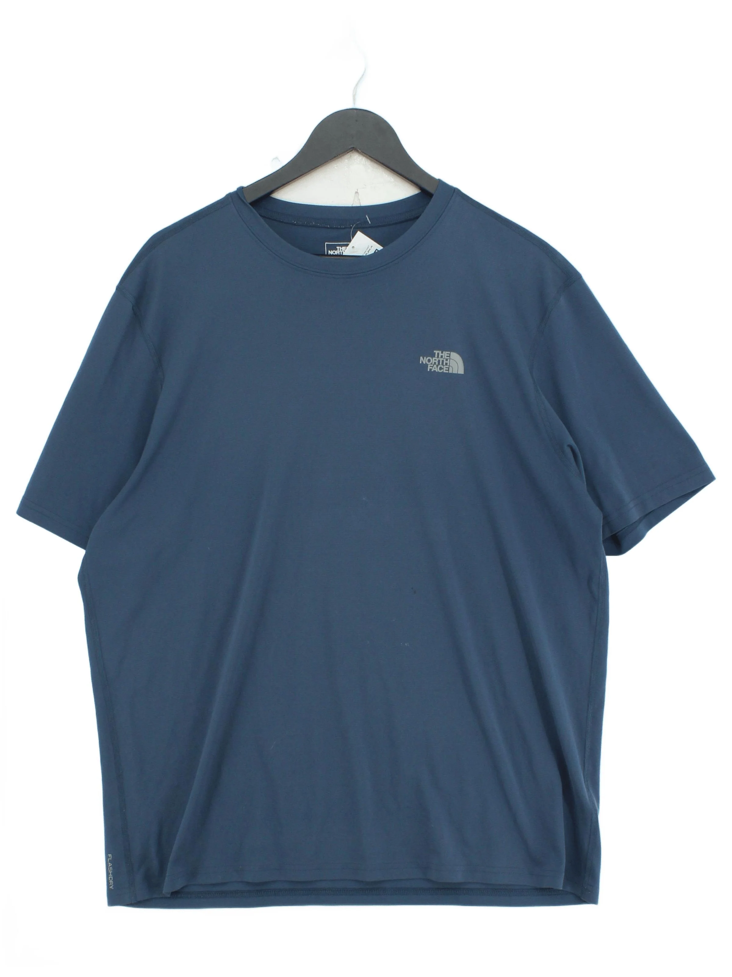 The North Face Men's T-Shirt XL Blue 100% Polyester Basic