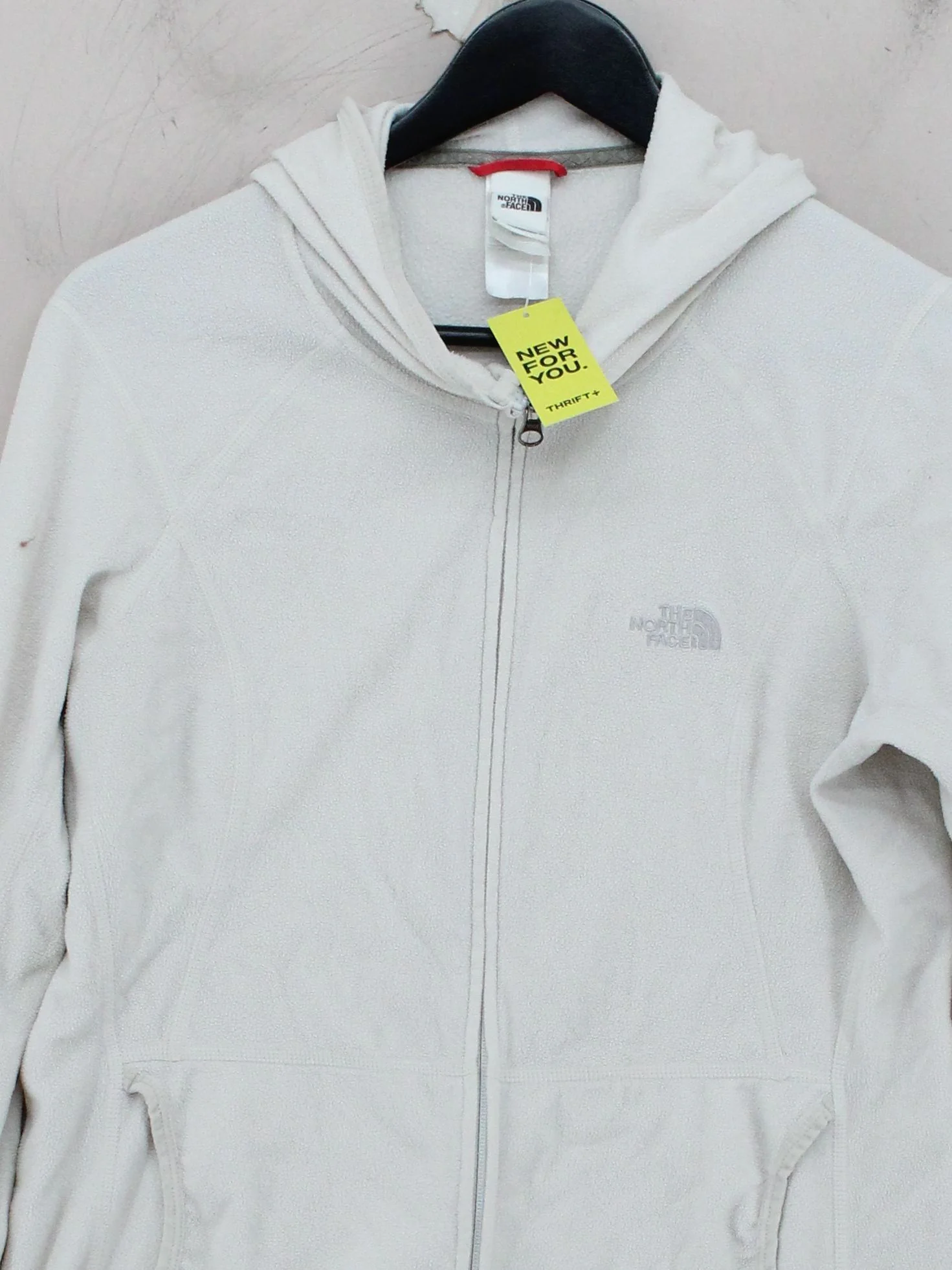 The North Face Women's Hoodie L Cream 100% Other Pullover - Image 3