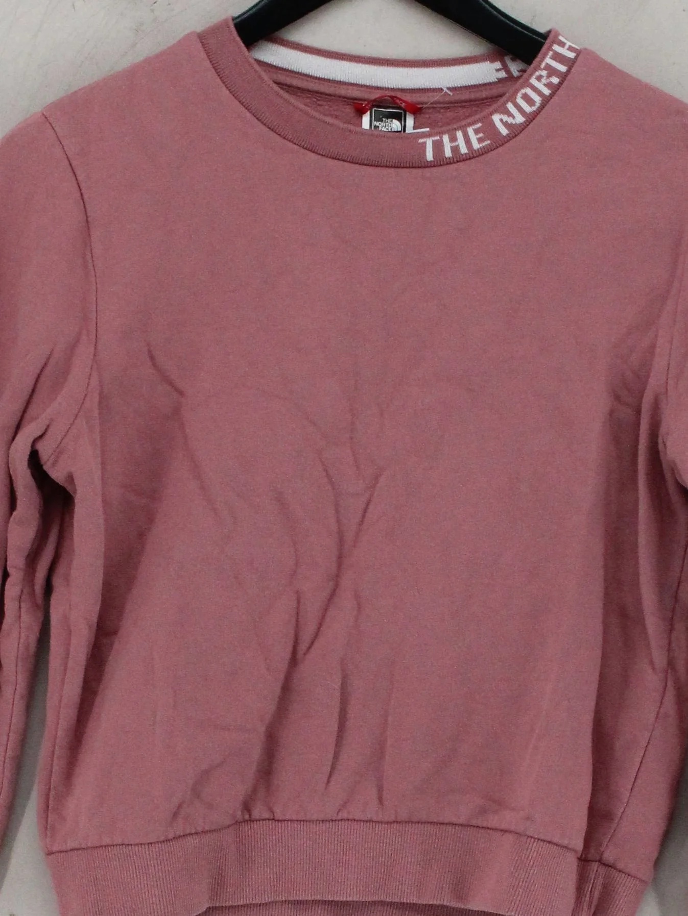 The North Face Women's Hoodie S Pink 100% Cotton Pullover - Image 3