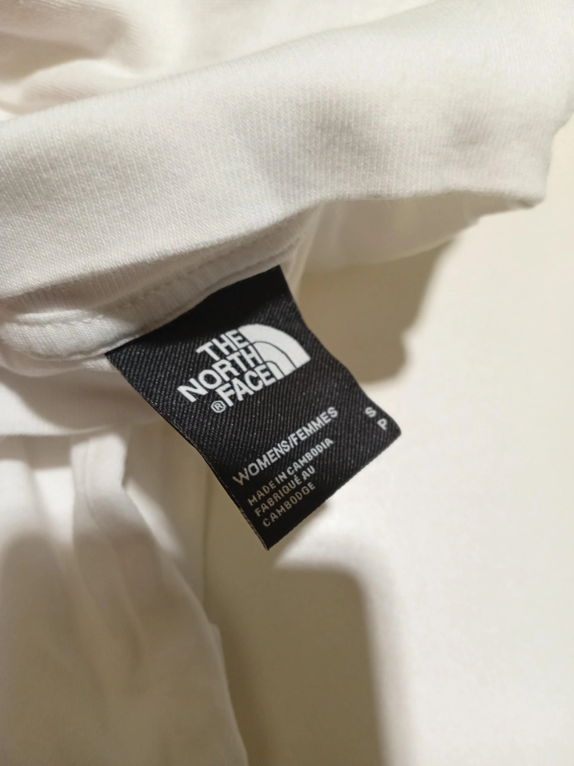 The North Face Women's Top S White 100% Cotton Long Sleeve Mock Neck Basic - Image 5