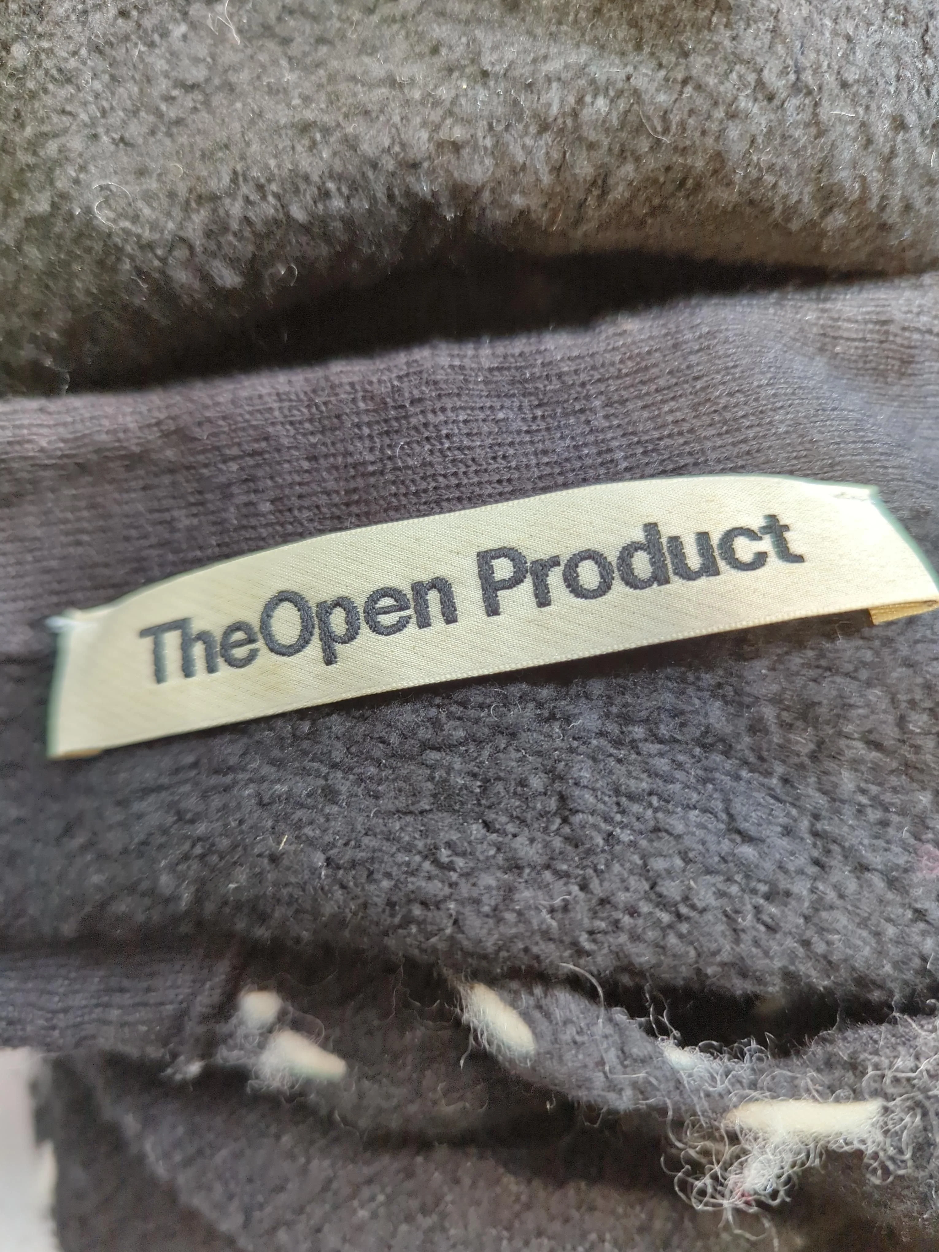 The Open Product Women's Cardigan Black Cotton with Nylon, Polyamide Cardigan - Image 5