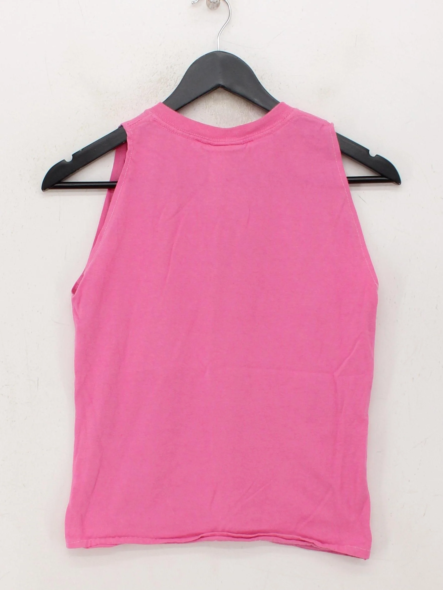 The Ragged Priest Women's T-Shirt S Pink 100% Cotton Sleeveless Round Neck Basic - Image 2