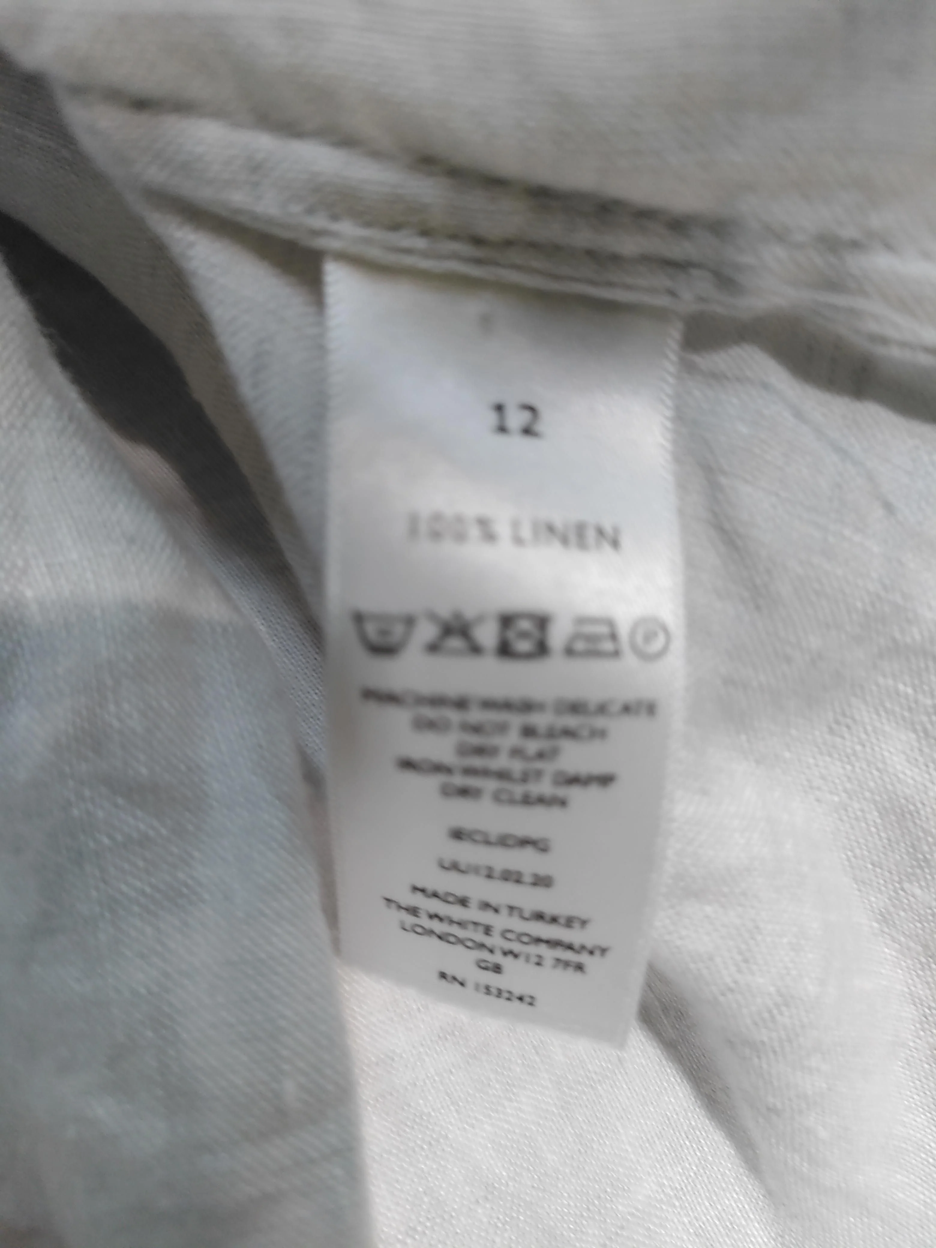 The White Company A-Line Midi Dress UK12 in Grey - Image 9