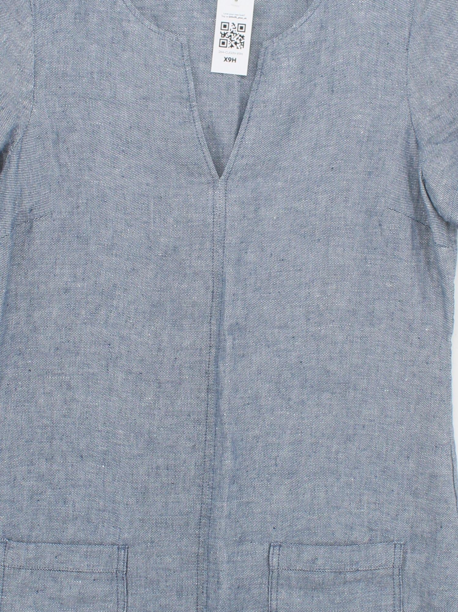 The White Company T-Shirt Mini Dress UK12 in Blue - Image 3