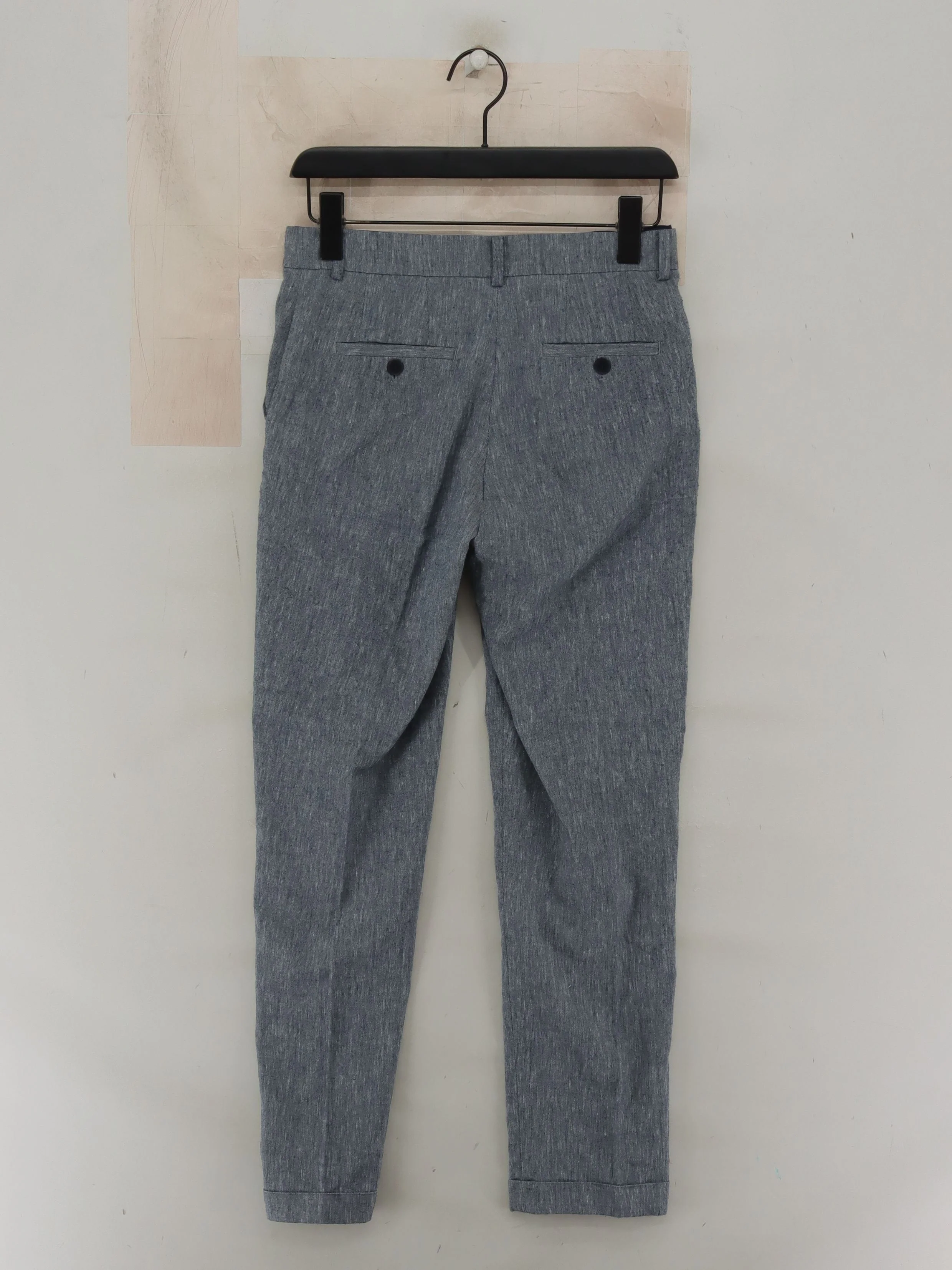 The White Company White Label Women's Trousers UK 6 Grey Linen - Image 2