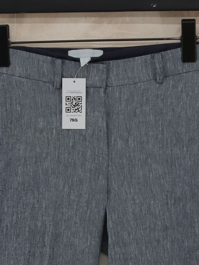 The White Company White Label Women's Trousers UK 6 Grey Linen - Image 3