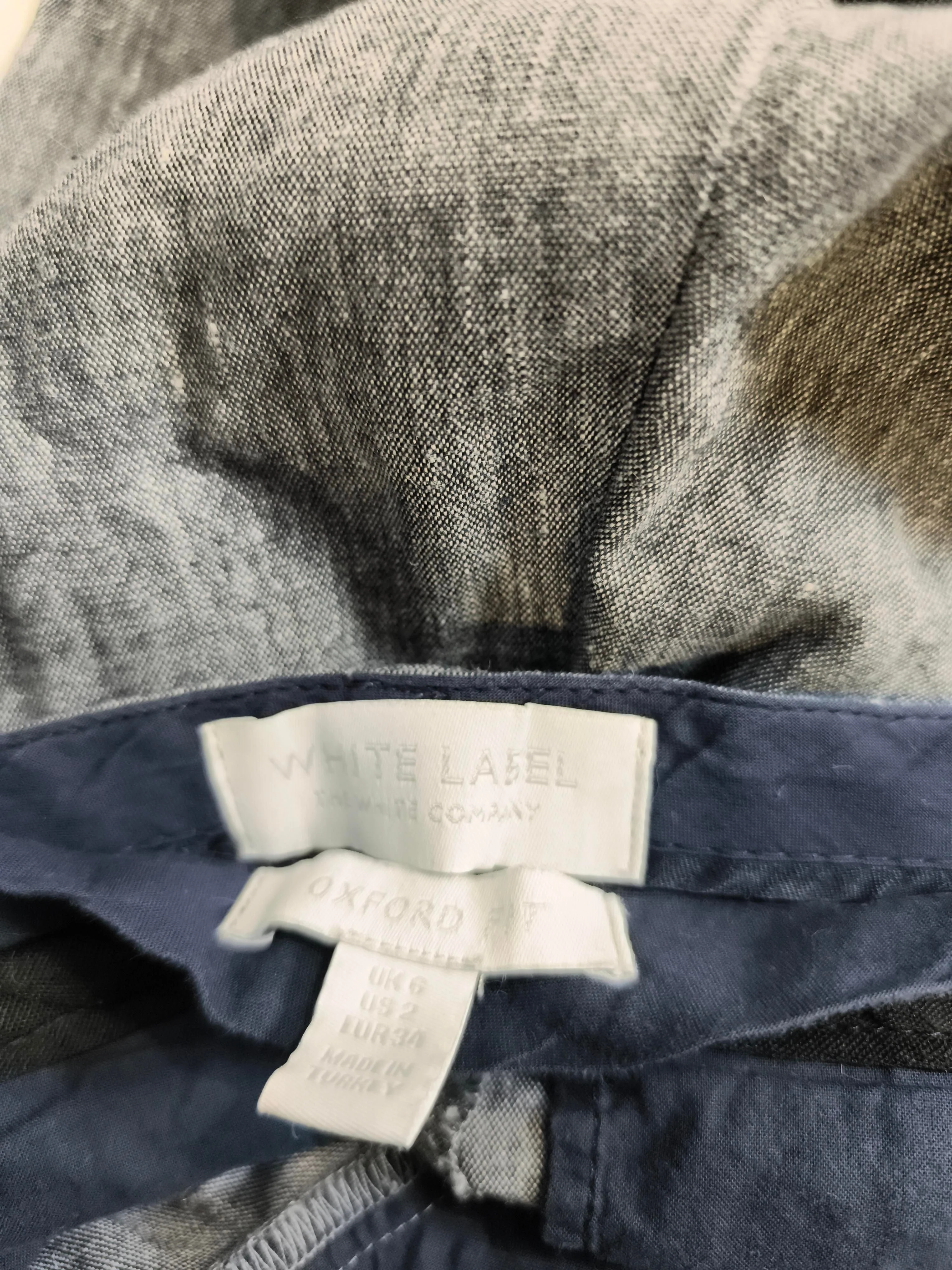 The White Company White Label Women's Trousers UK 6 Grey Linen - Image 6