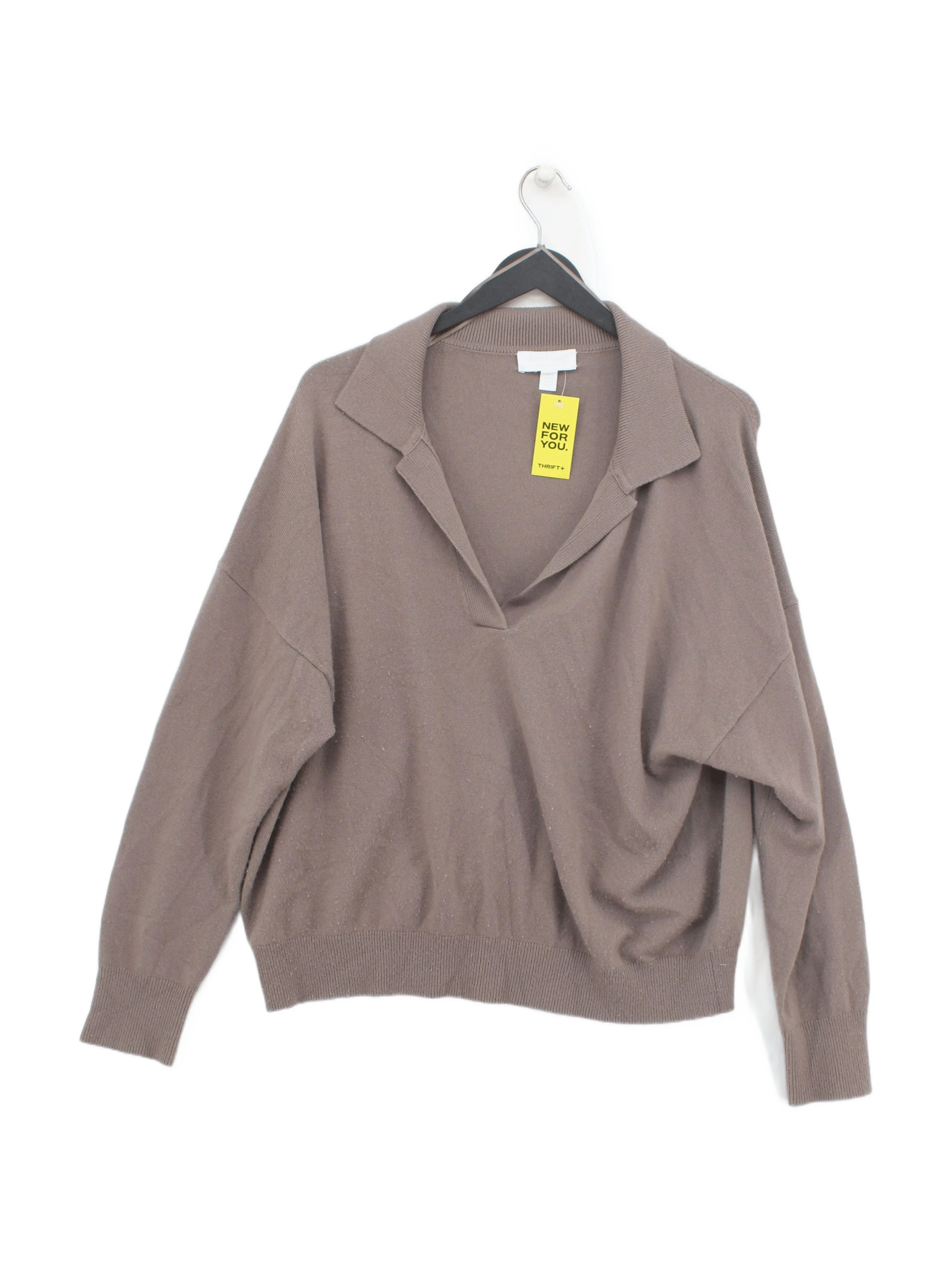 The White Company Women's Jumper M Brown Wool