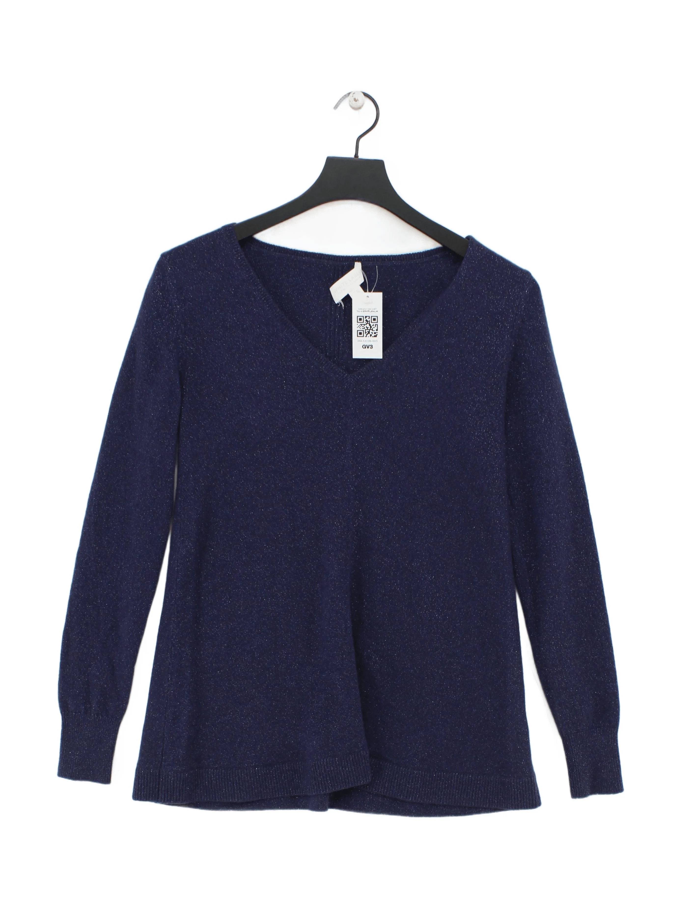 The White Company Women's Jumper XS Blue Cashmere with Polyester, Other Pullover