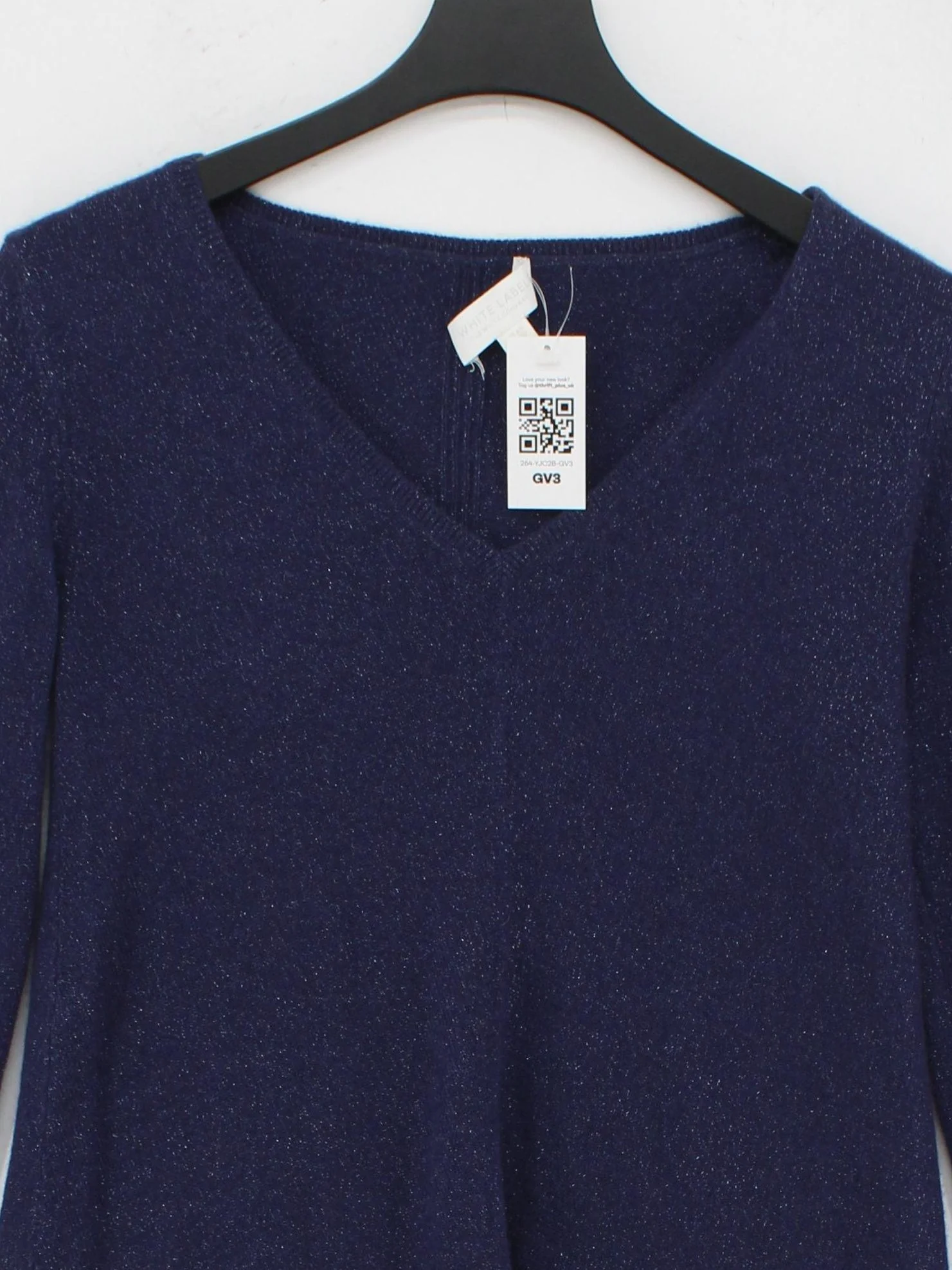 The White Company Women's Jumper XS Blue Cashmere with Polyester, Other Pullover - Image 3