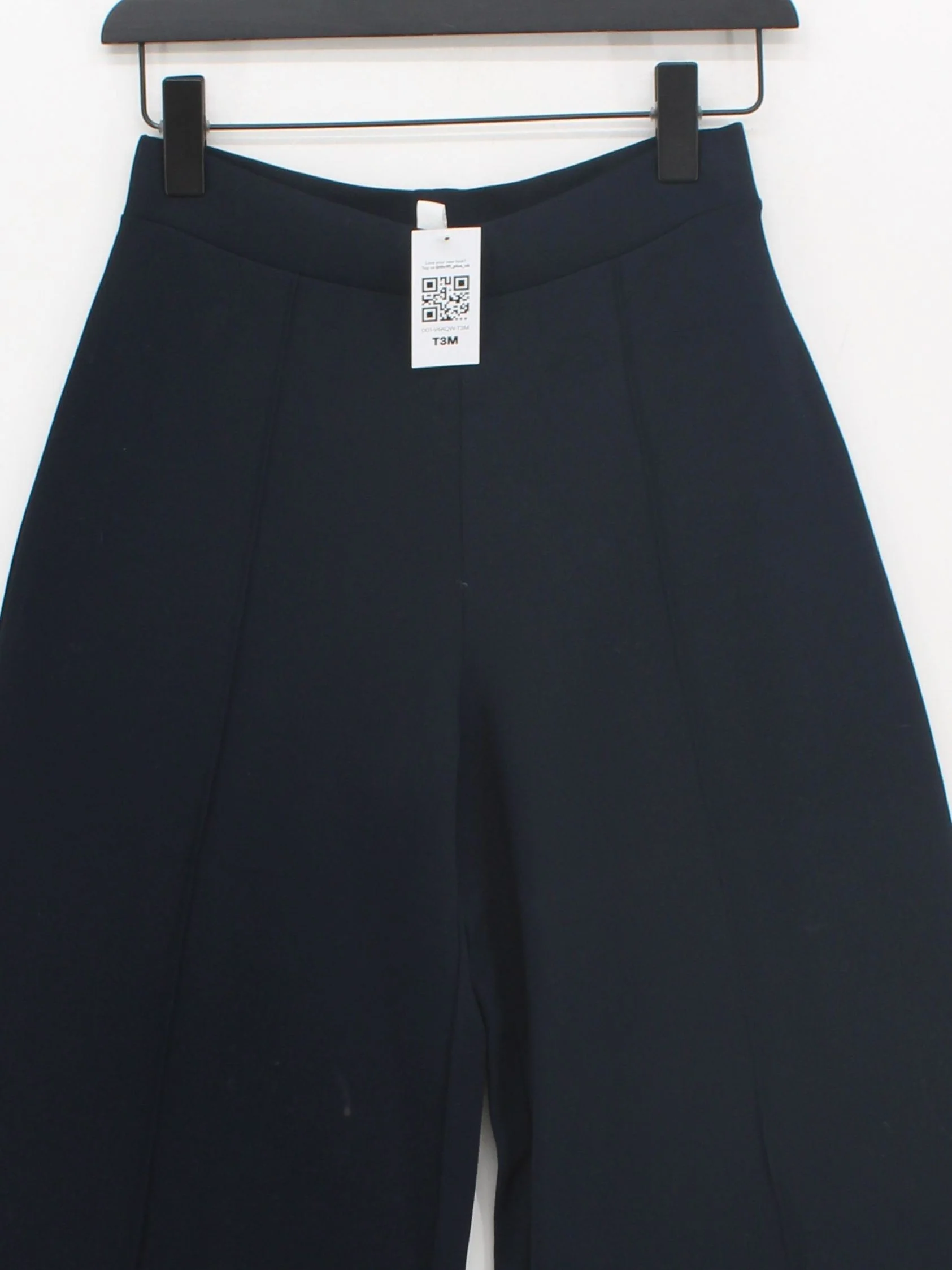 The White Company Women's Trousers UK 8 Black Viscose - Image 3