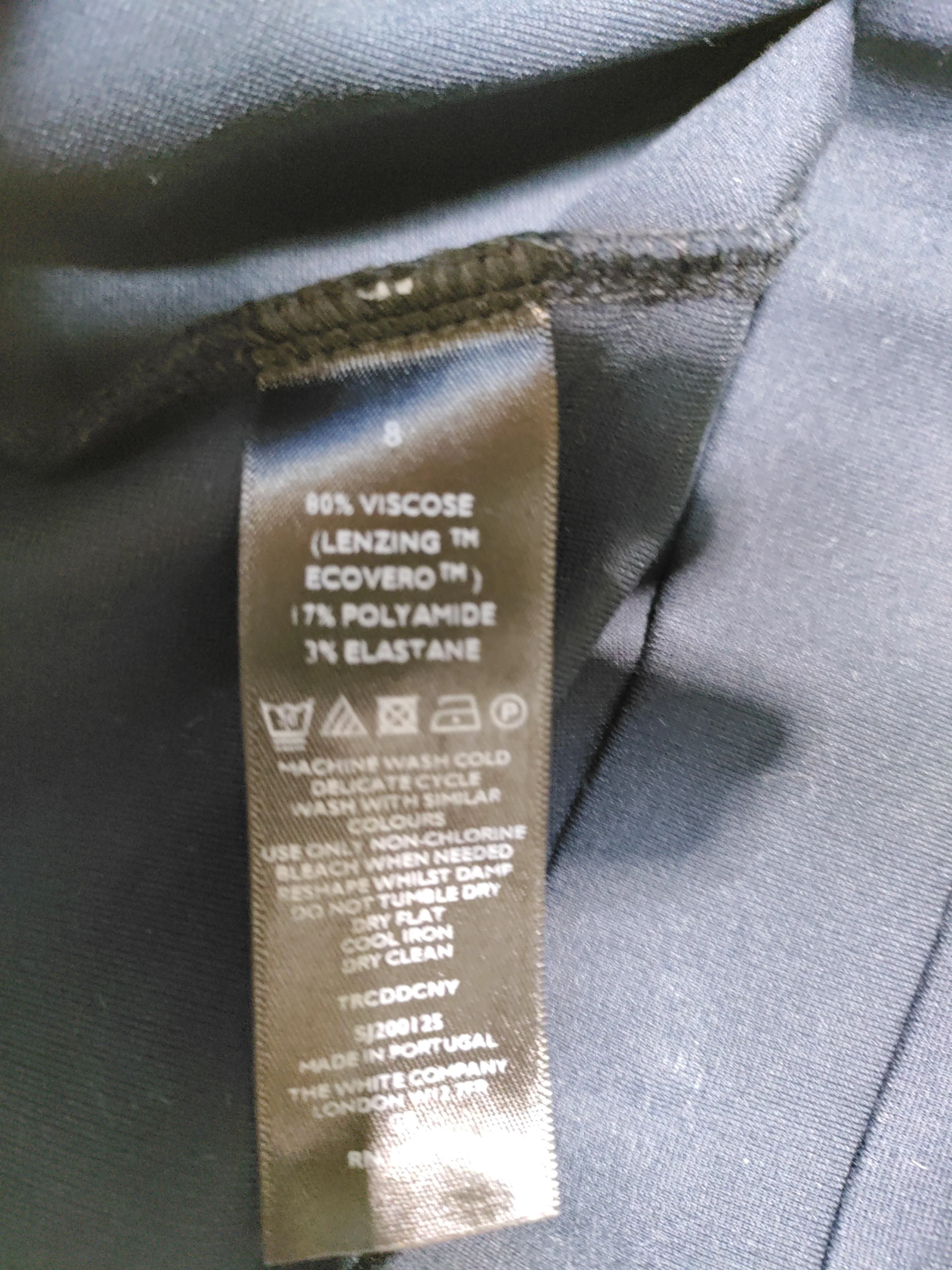 The White Company Women's Trousers UK 8 Black Viscose - Image 6