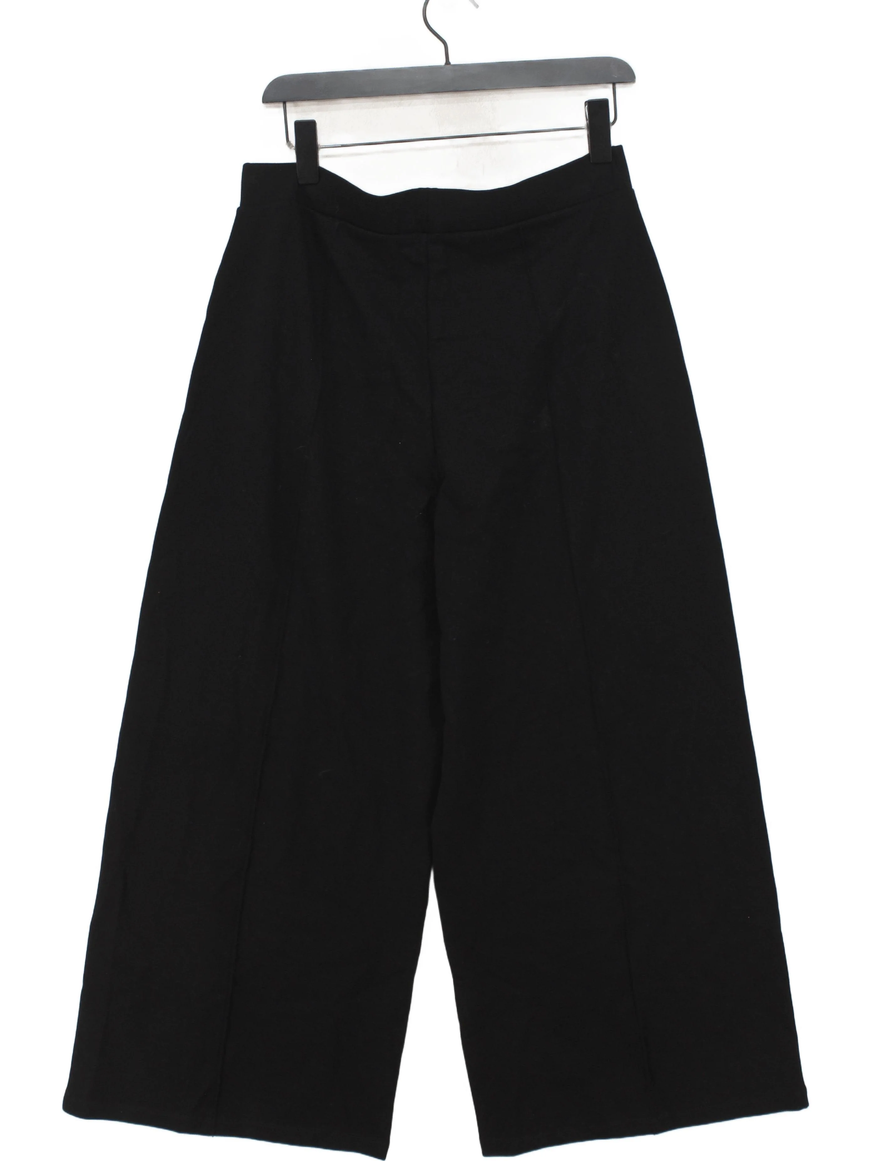 The White Label Women's Trousers UK 14 Black Viscose