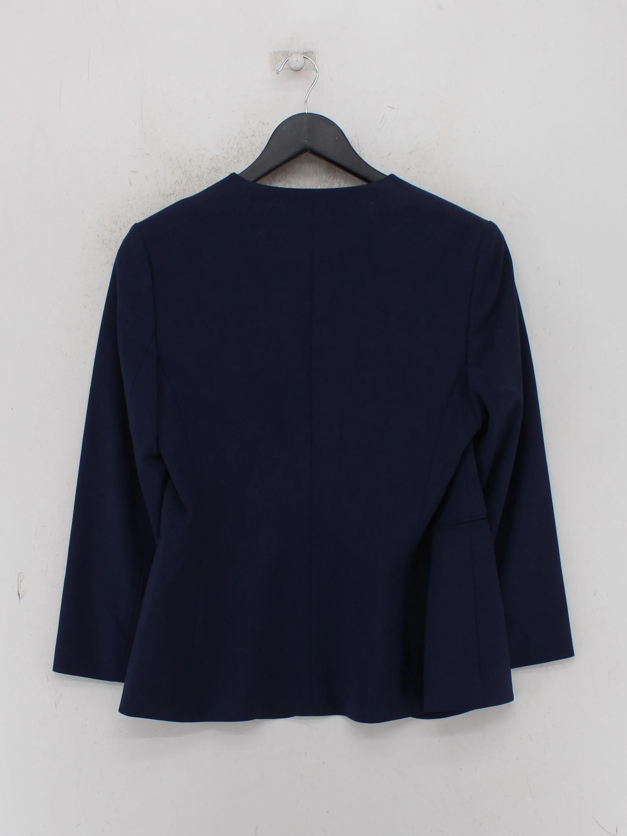 Theory Women's Blazer UK 10 Blue Wool with Elastane Overcoat - Image 2