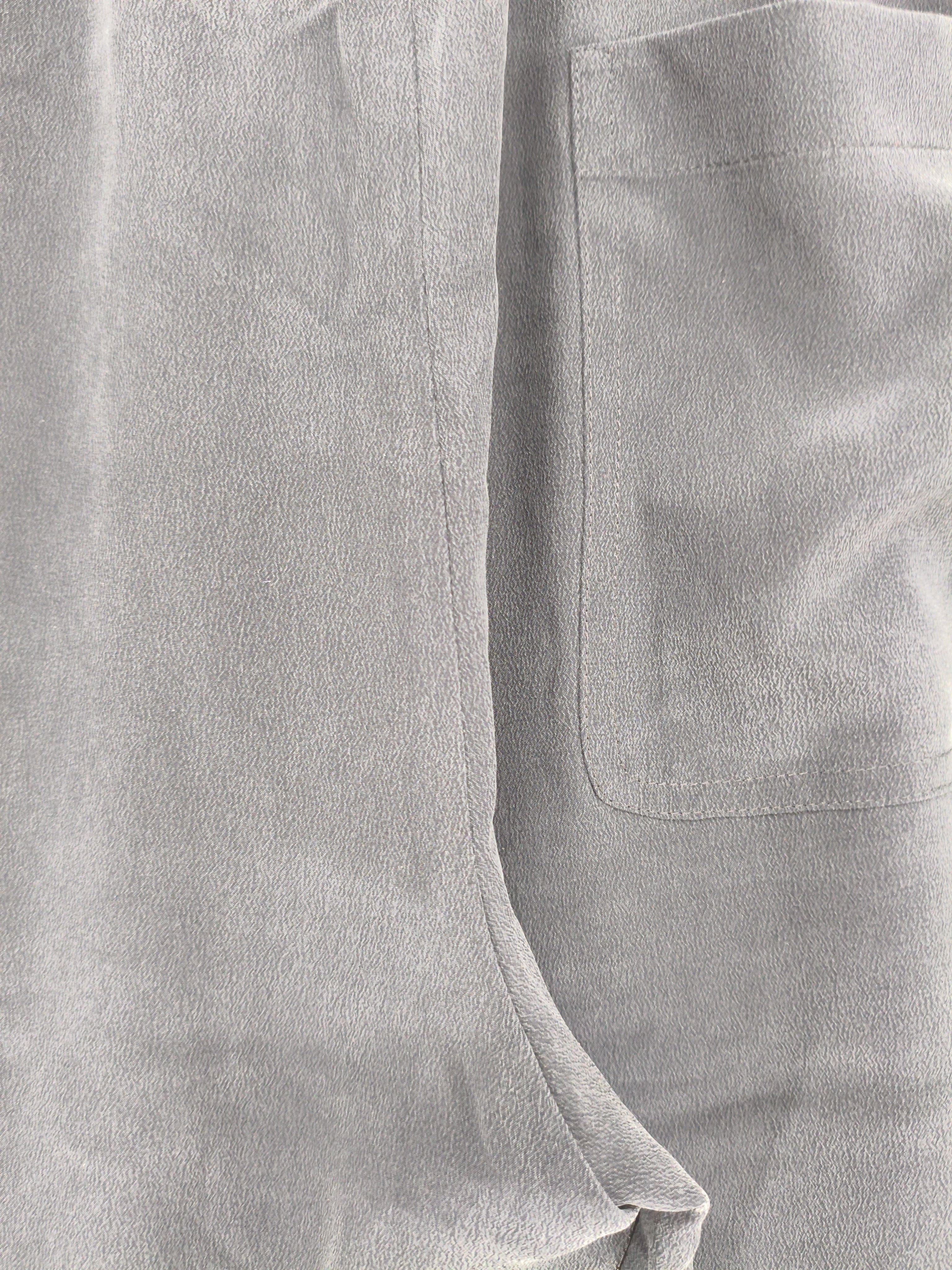 Theory Women's Sports Bottoms UK 10 Grey 100% Silk Tapered Sweatpants - Image 5