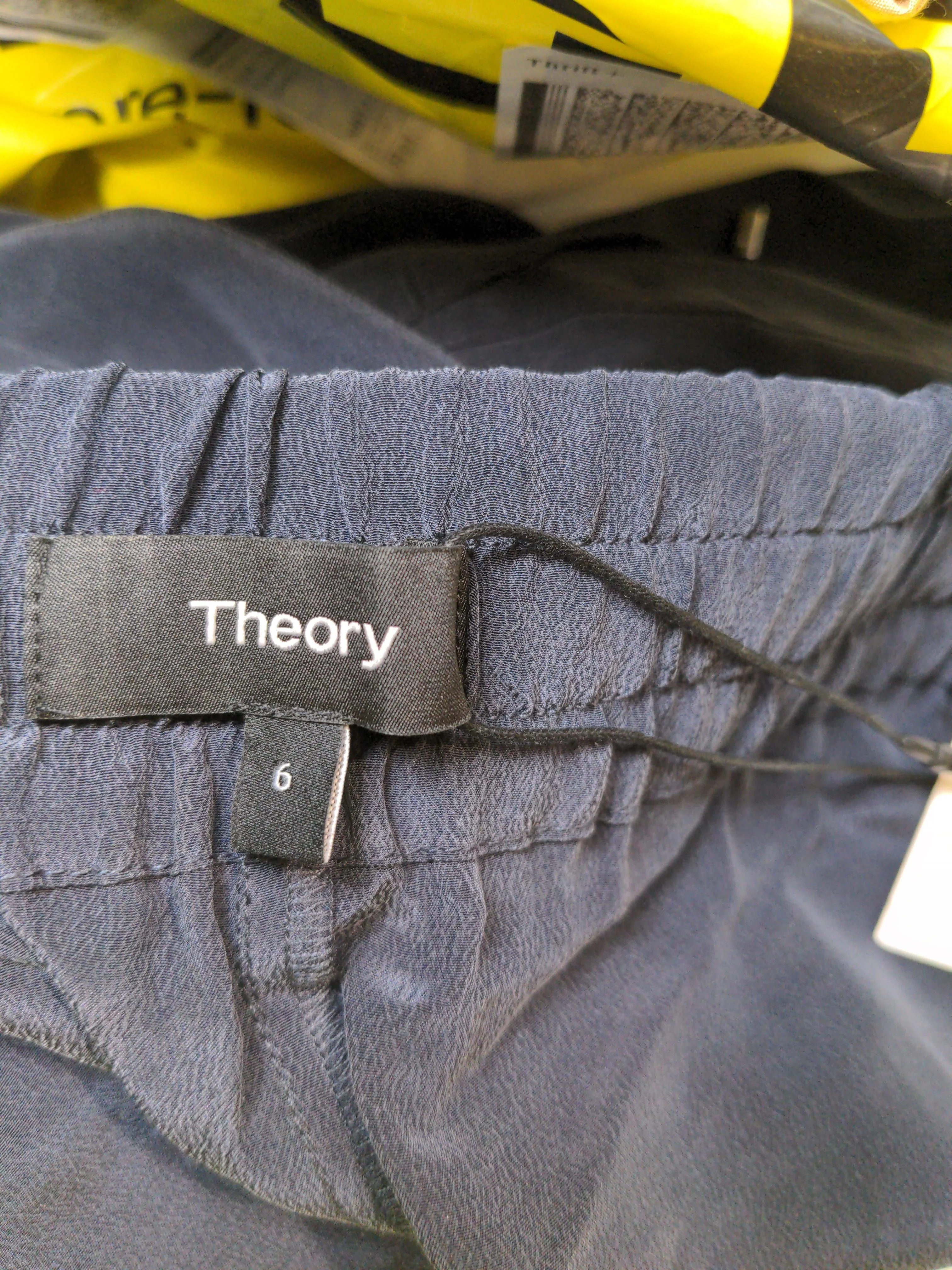 Theory Women's Sports Bottoms UK 10 Grey 100% Silk Tapered Sweatpants - Image 7