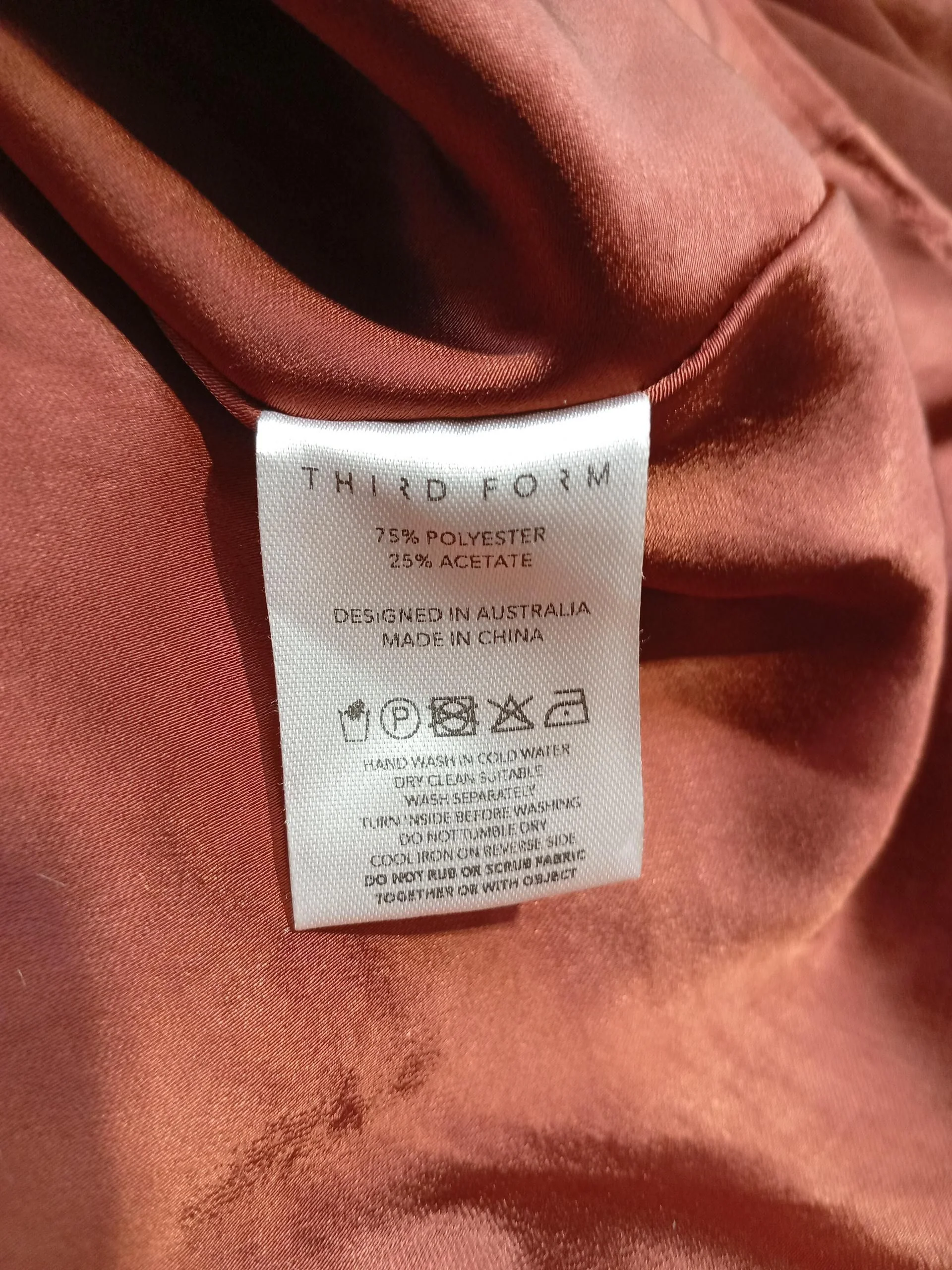 Third Form Slip Midi Dress UK8 in Tan - Image 7