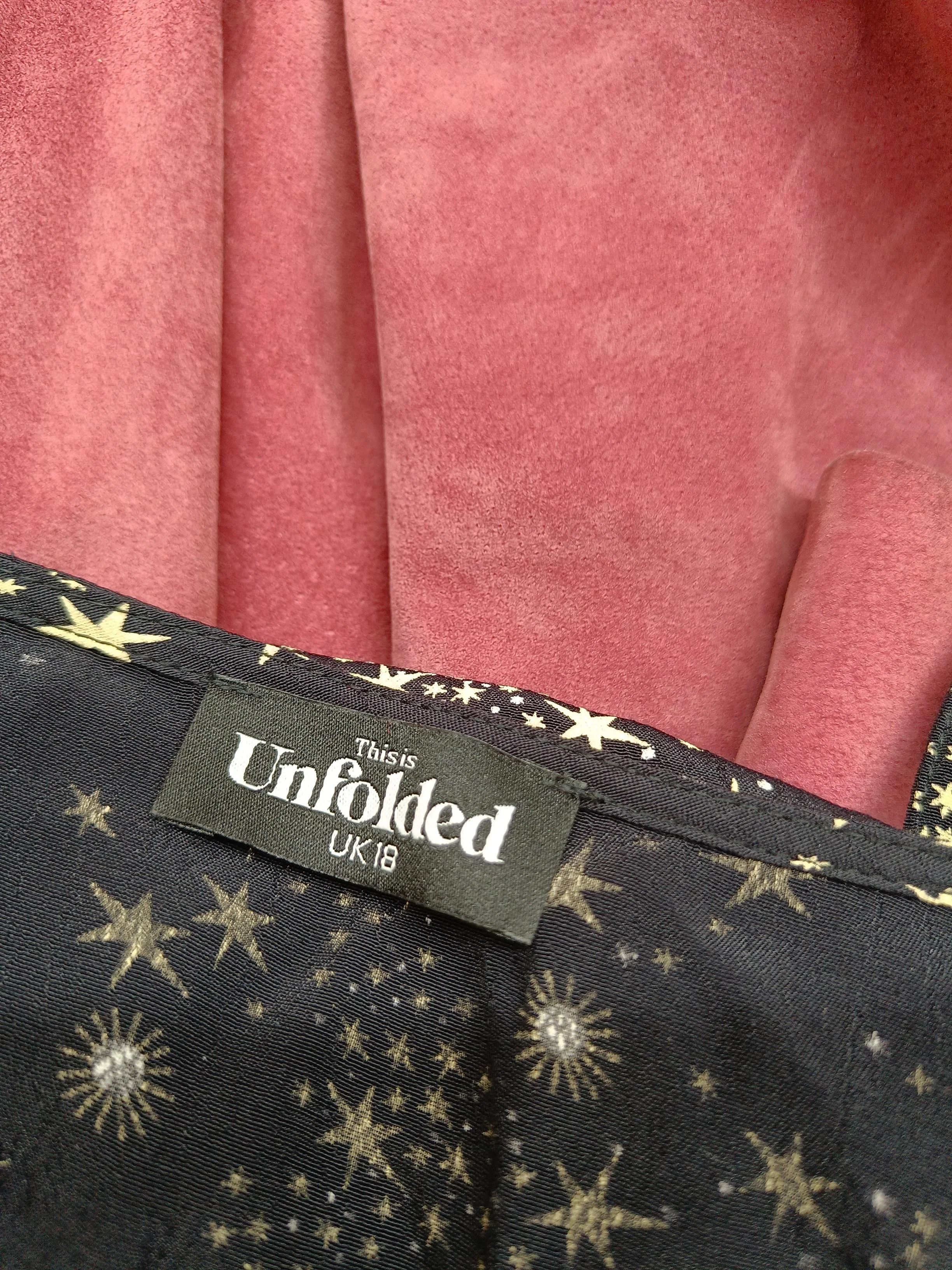 This is Unfolded Wrap Midi Dress UK18 in Black - Image 5