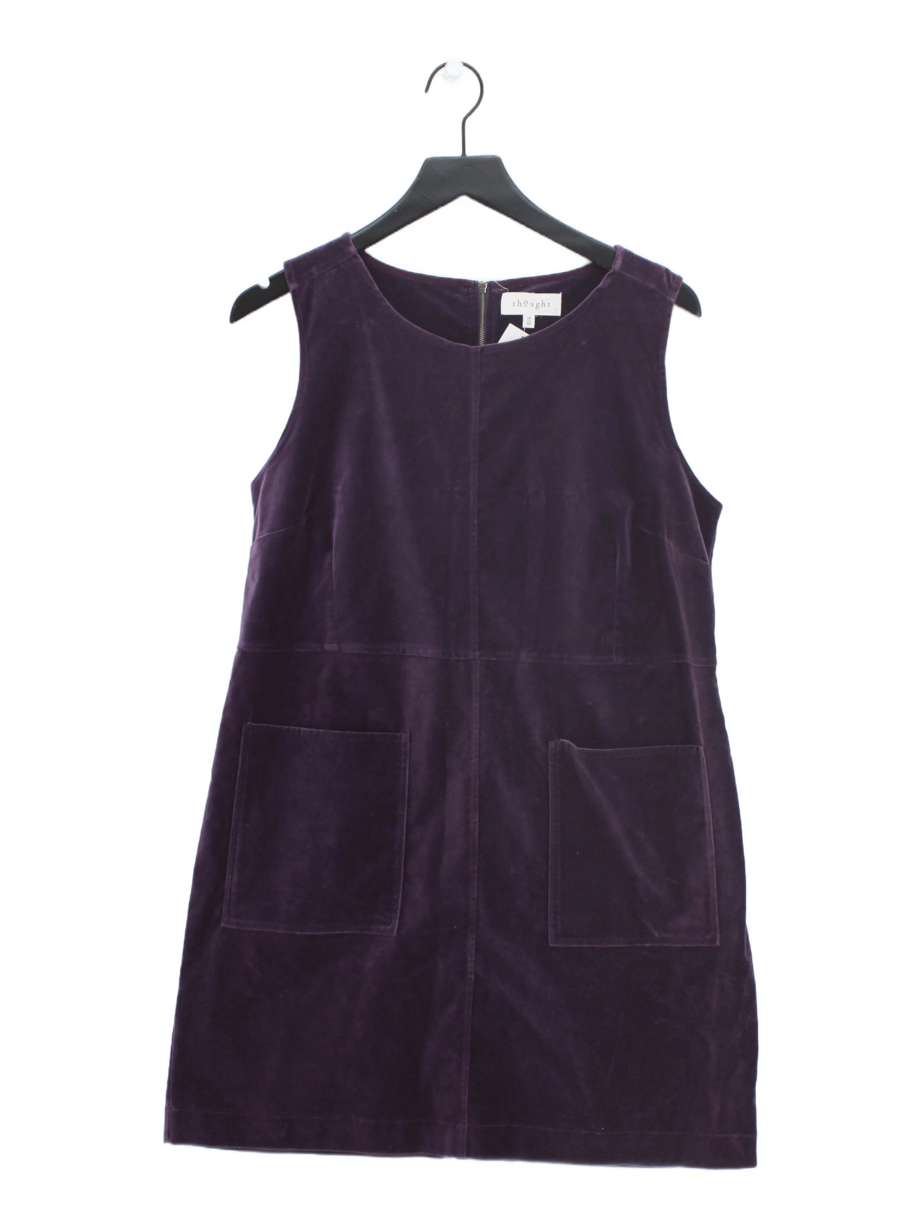 Thought Pinafore/Dungaree Mini Dress UK14 in Purple