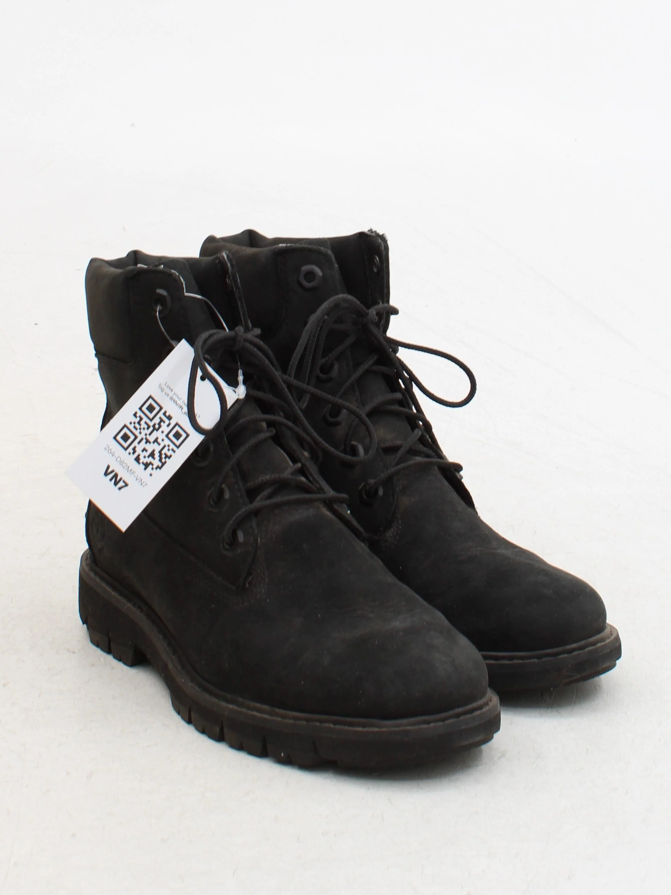 Timberland Men's Boots UK 4.5 Black 100% Suede Combat - Image 4