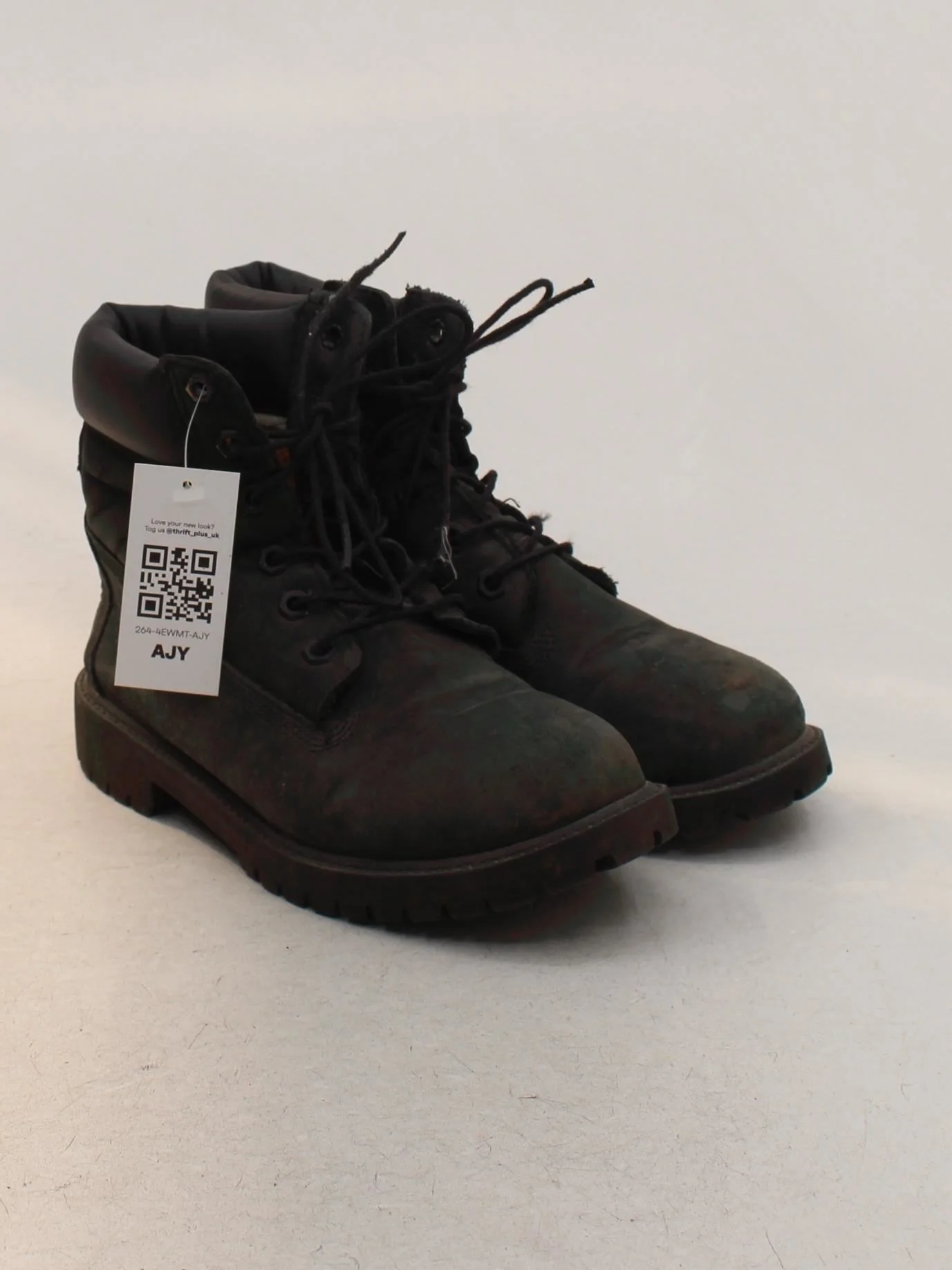 Timberland Men's Boots UK 5.5 Black 100% Suede Combat - Image 4