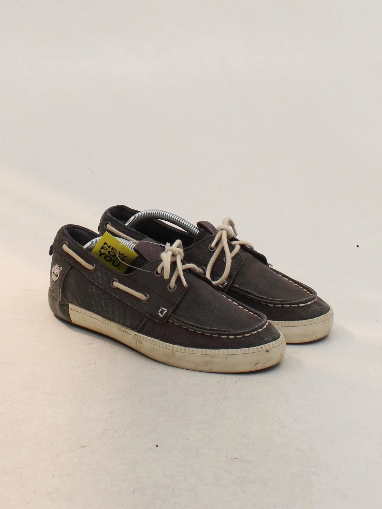 Timberland Men's Shoes UK 5 Grey 100% Cotton Boat Shoe - Image 4