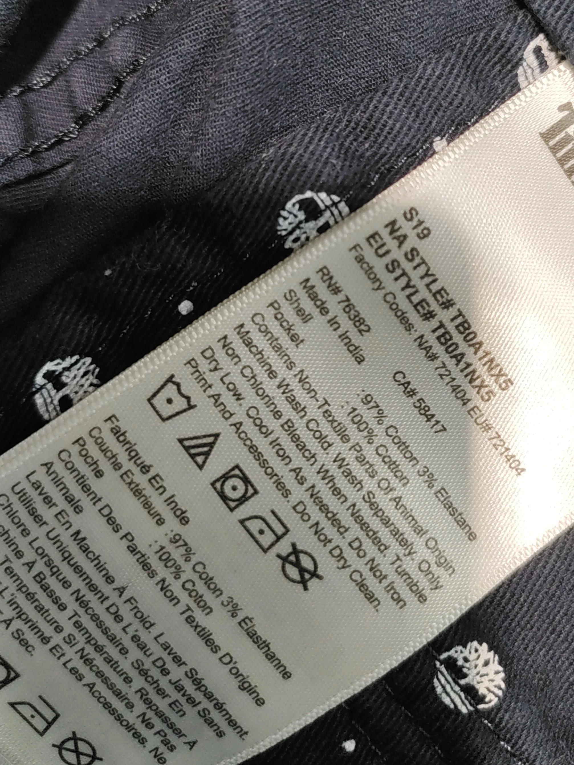 Timberland Men's Shorts W 32 in Blue Cotton with Elastane Cargo - Image 6