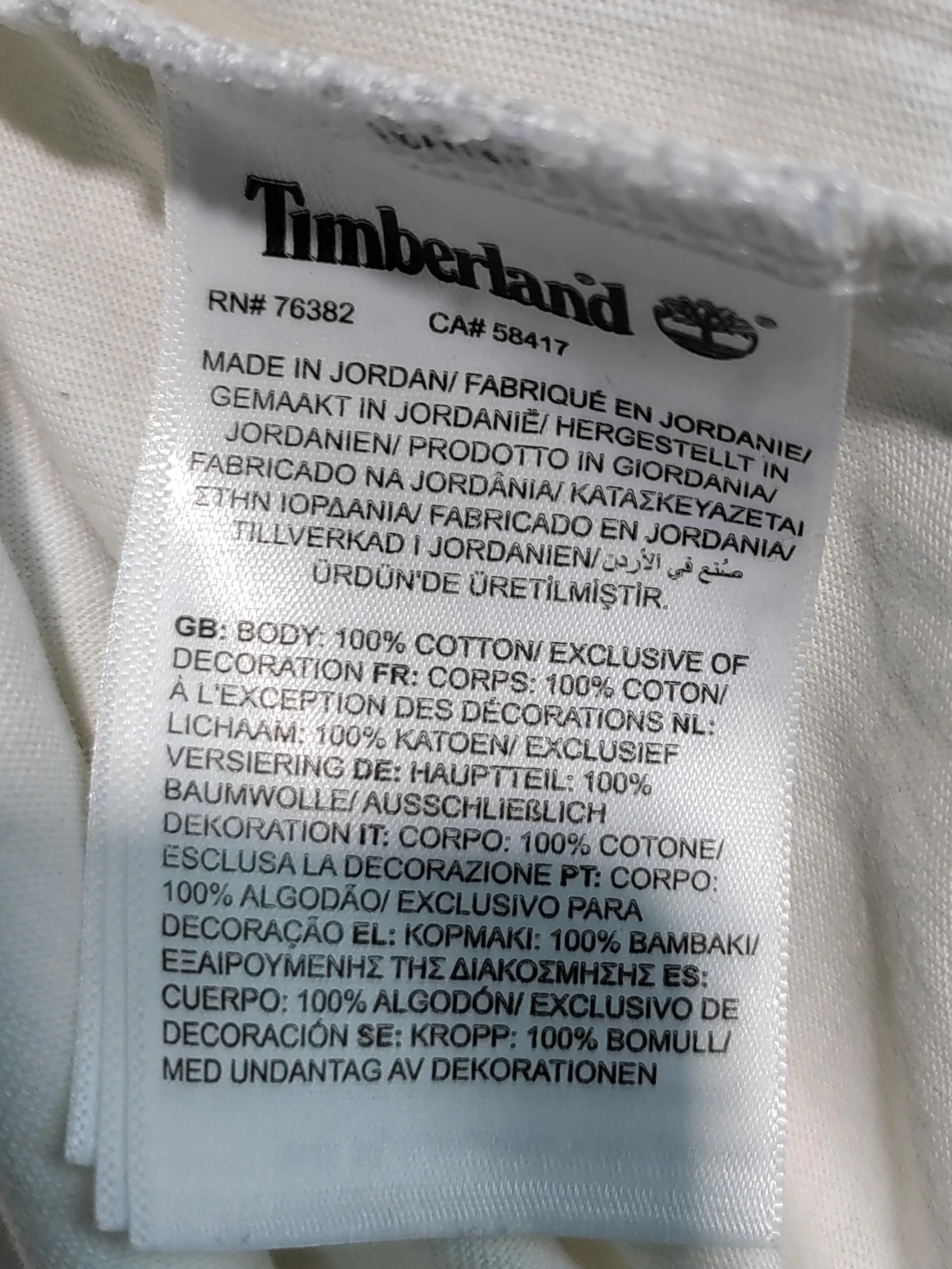 Timberland Men's T-Shirt S White Graphic 100% Cotton Basic - Image 7